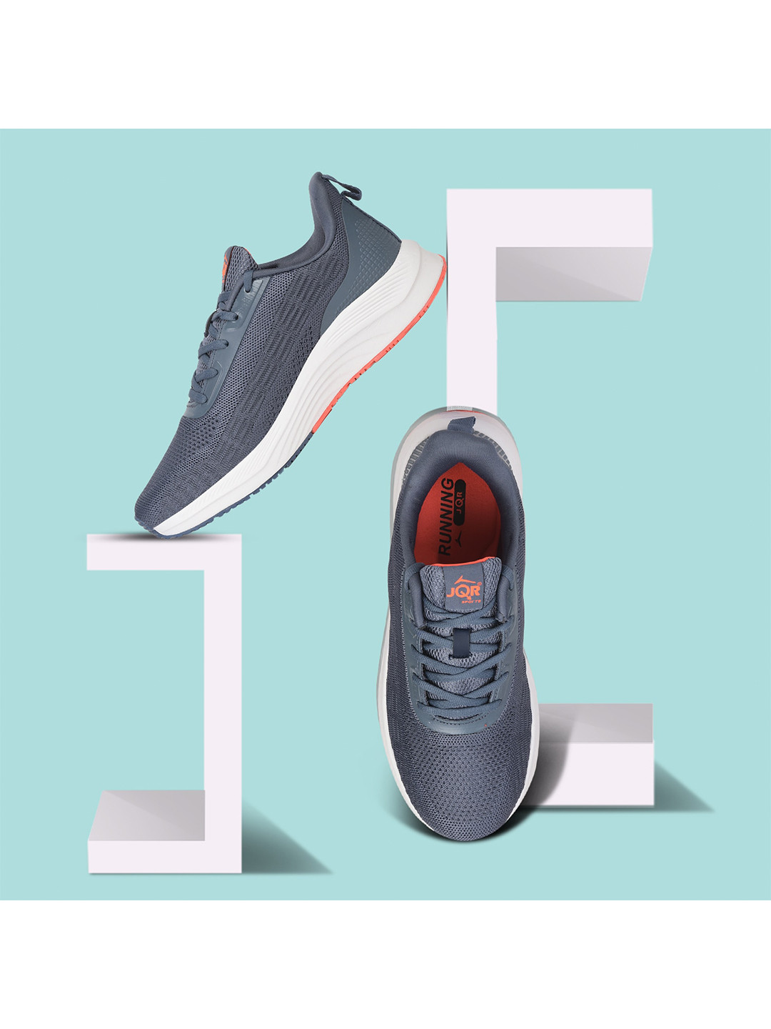 JQR Men 2020 Blue Mesh Running Shoes