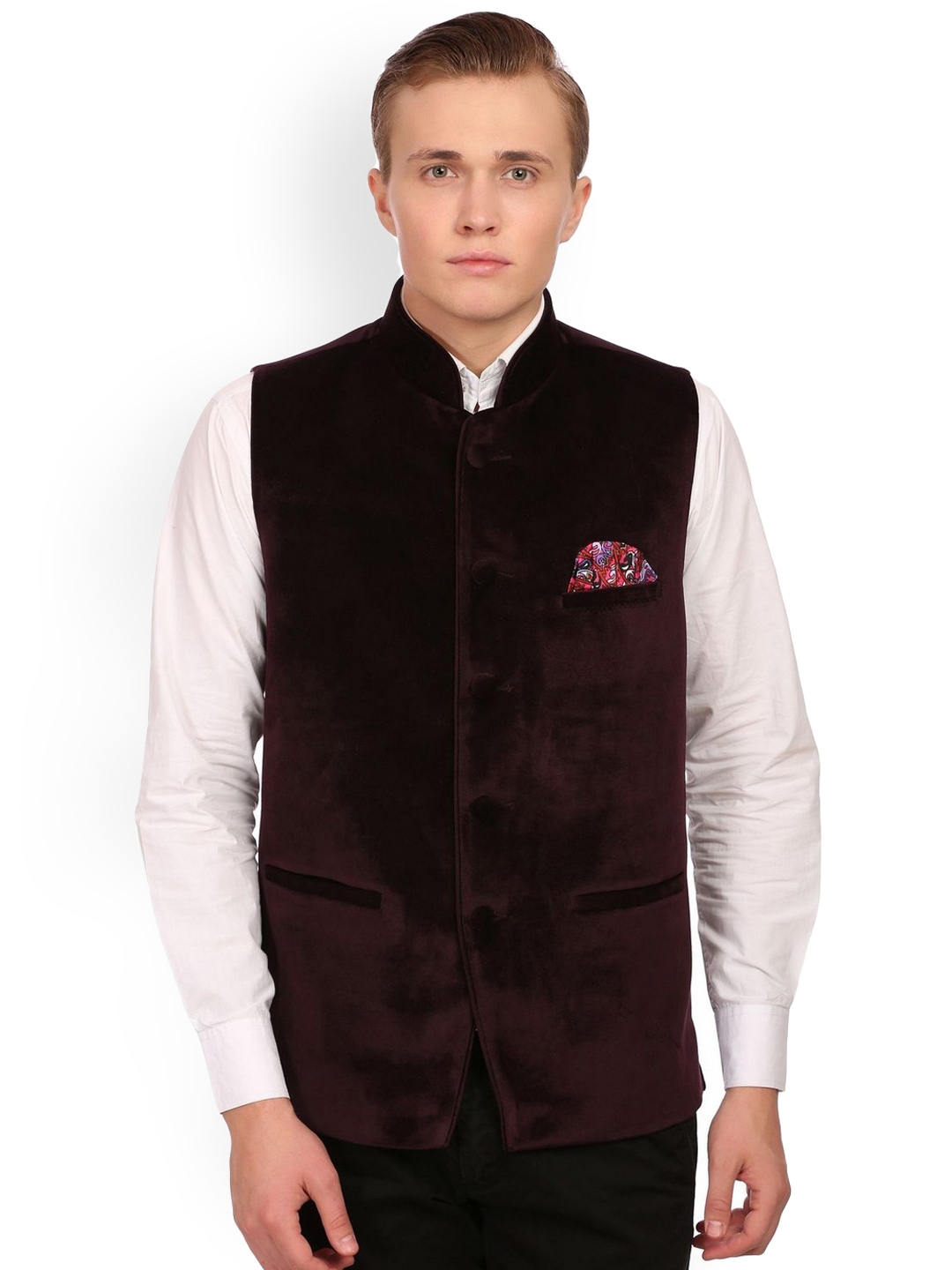 Wintage men's velvet grandad collar blazer outlet