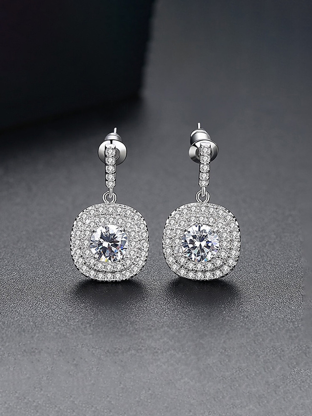 Chimes Tone Crystal Crystals Drop Earrings