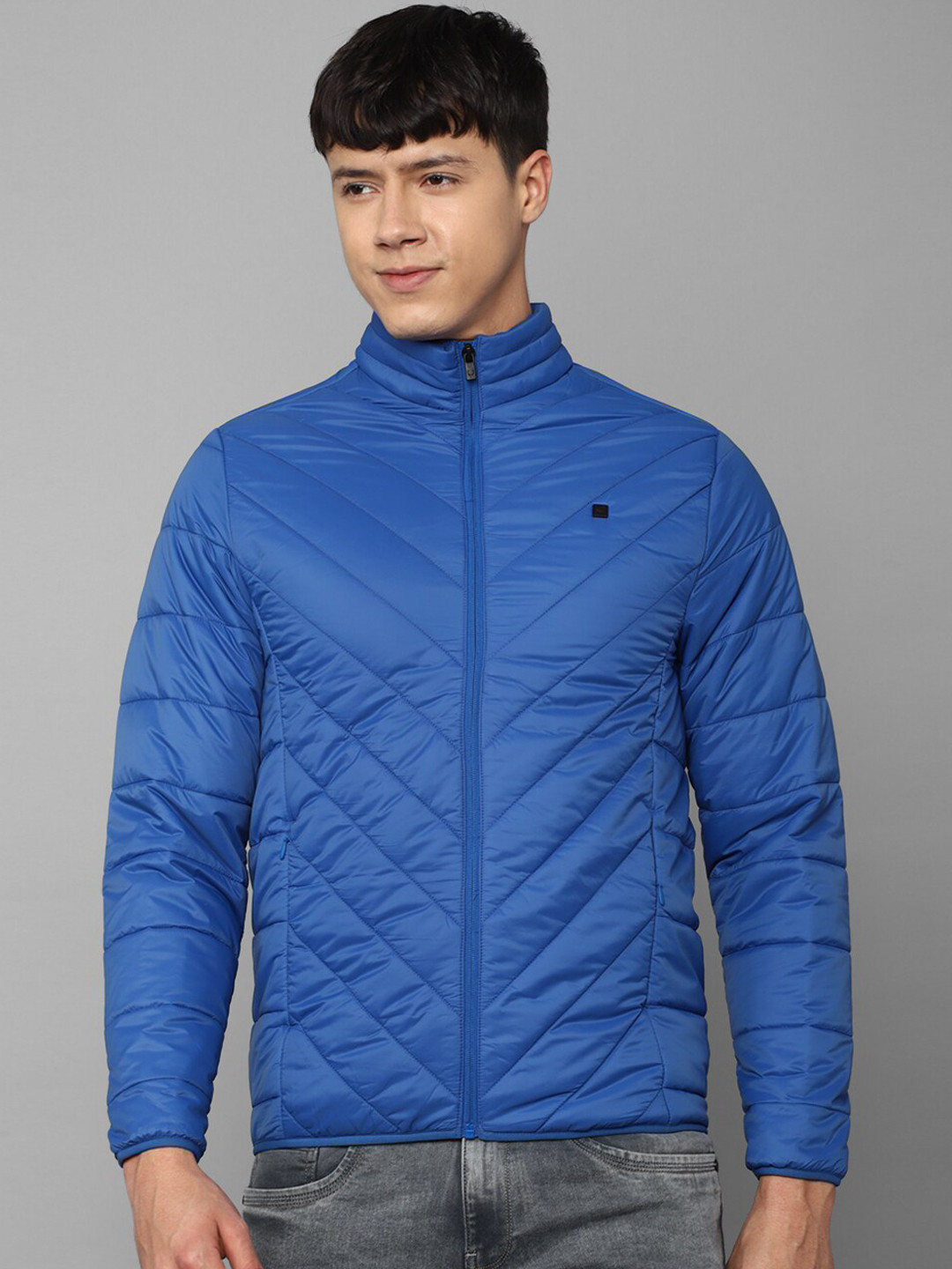Allen Solly Men Blue Cotton Padded Jacket