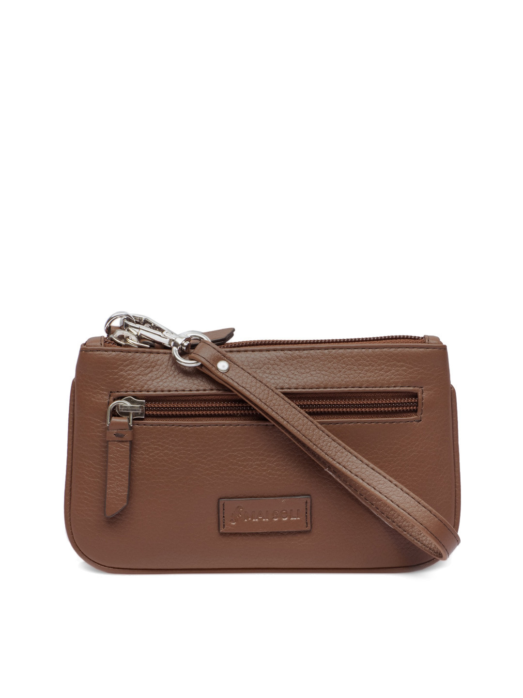 MAI SOLI Women Brown Genuine Leather Virginia Travel  Pouch