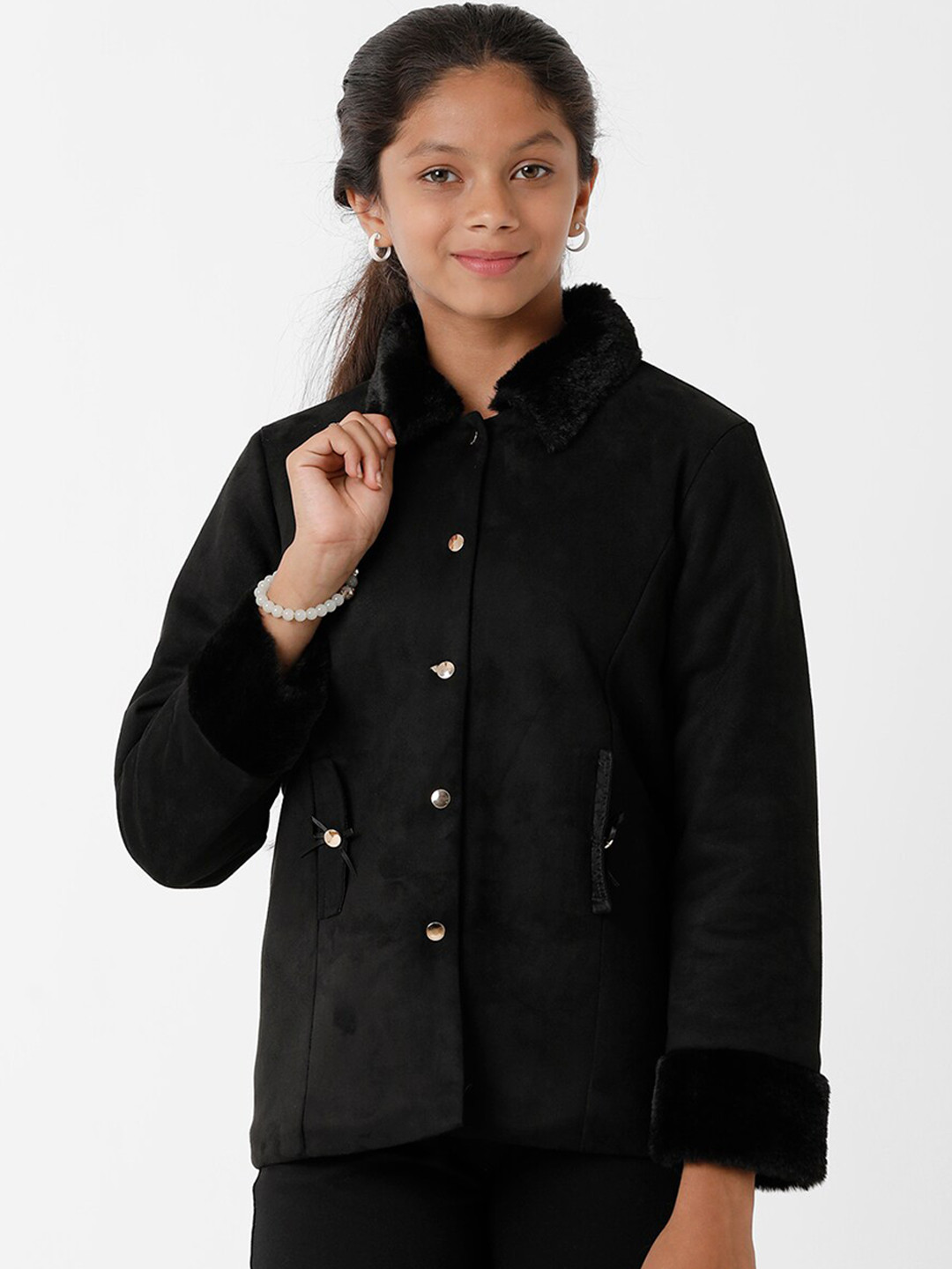 KATE & OSCAR Girls Black Tailored Jacket