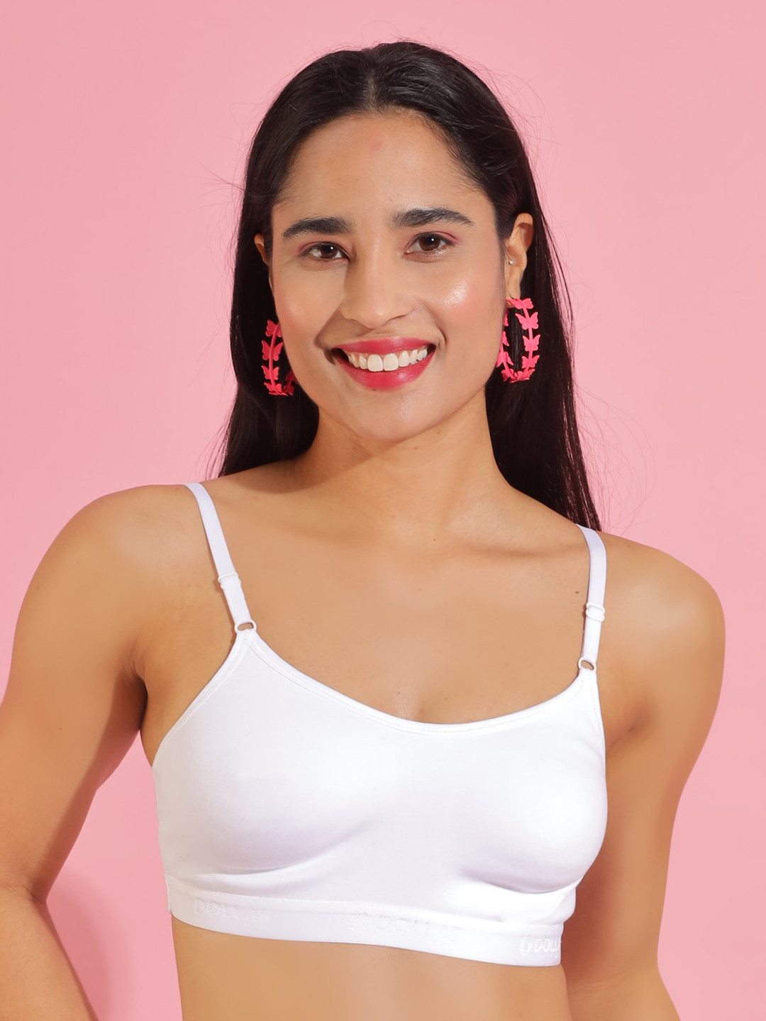 Dollar Missy Pack of 1 Cotton Wire-Free Beginers Bra DBG-4001-R3-WHT-PO1