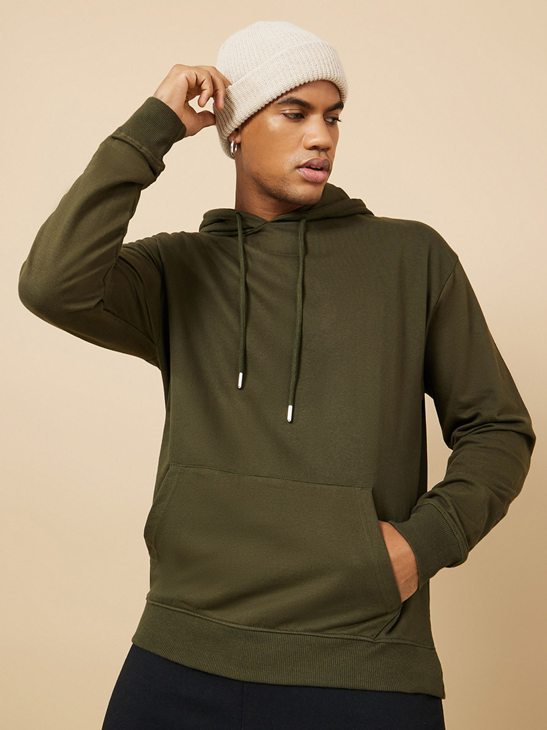 Styli Boxy Fit French Terry Hooded Sweatshirt