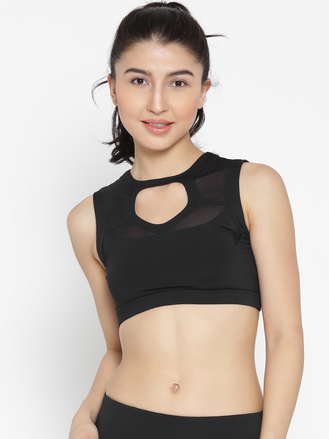 Buy FOREVER 21 Black Solid Non Wired Non Padded Sports Bra Bra for Women 2097807 Myntra