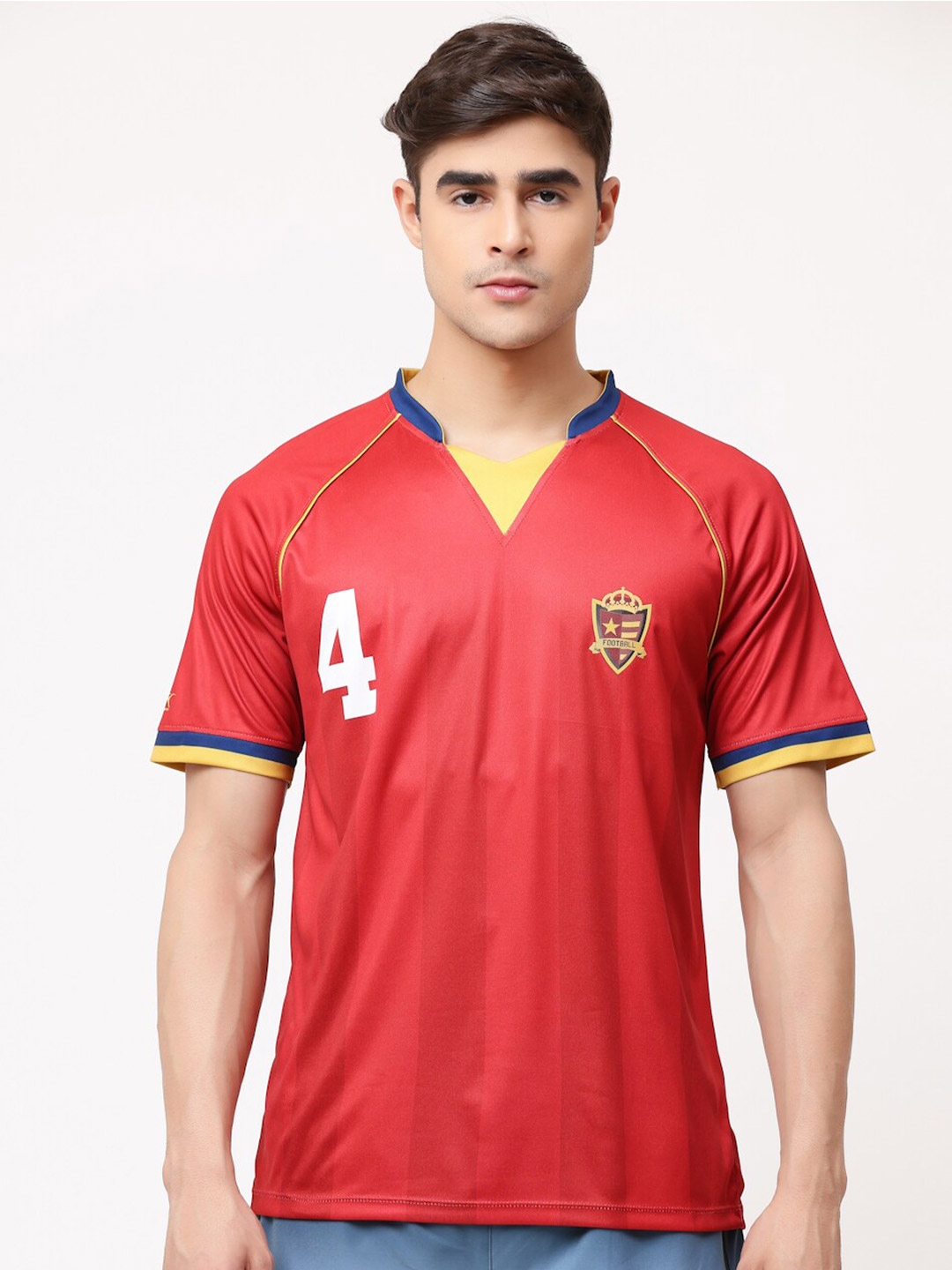 The Souled Store Arsenal FC Henry 14 Printed V-Neck Oversized T-Shirt (XXL) by Myntra