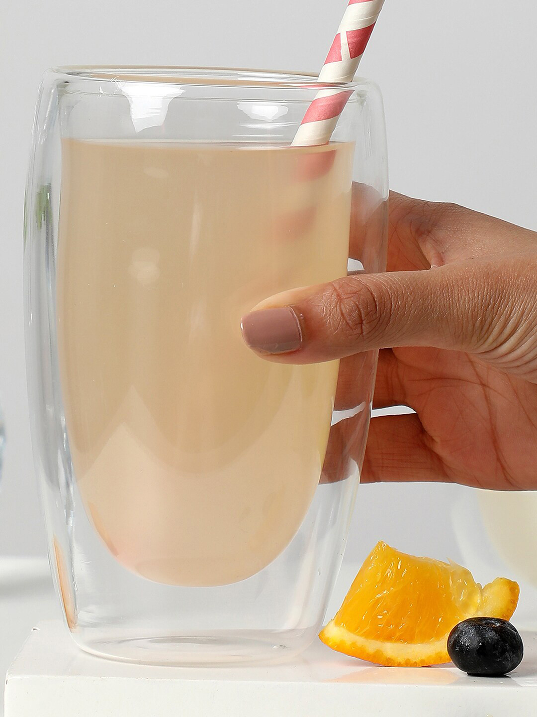 Bonhomie Rakshabandhan Gift Transparent Glass Microwave Safe Mug-300ml