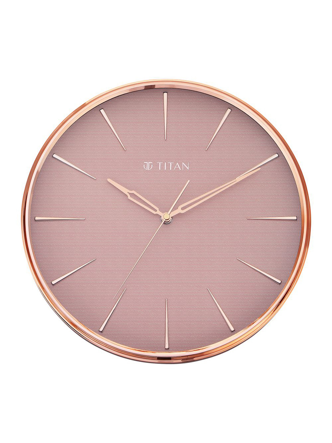 Titan Pink & Rose Gold Contemporary Wall Clock
