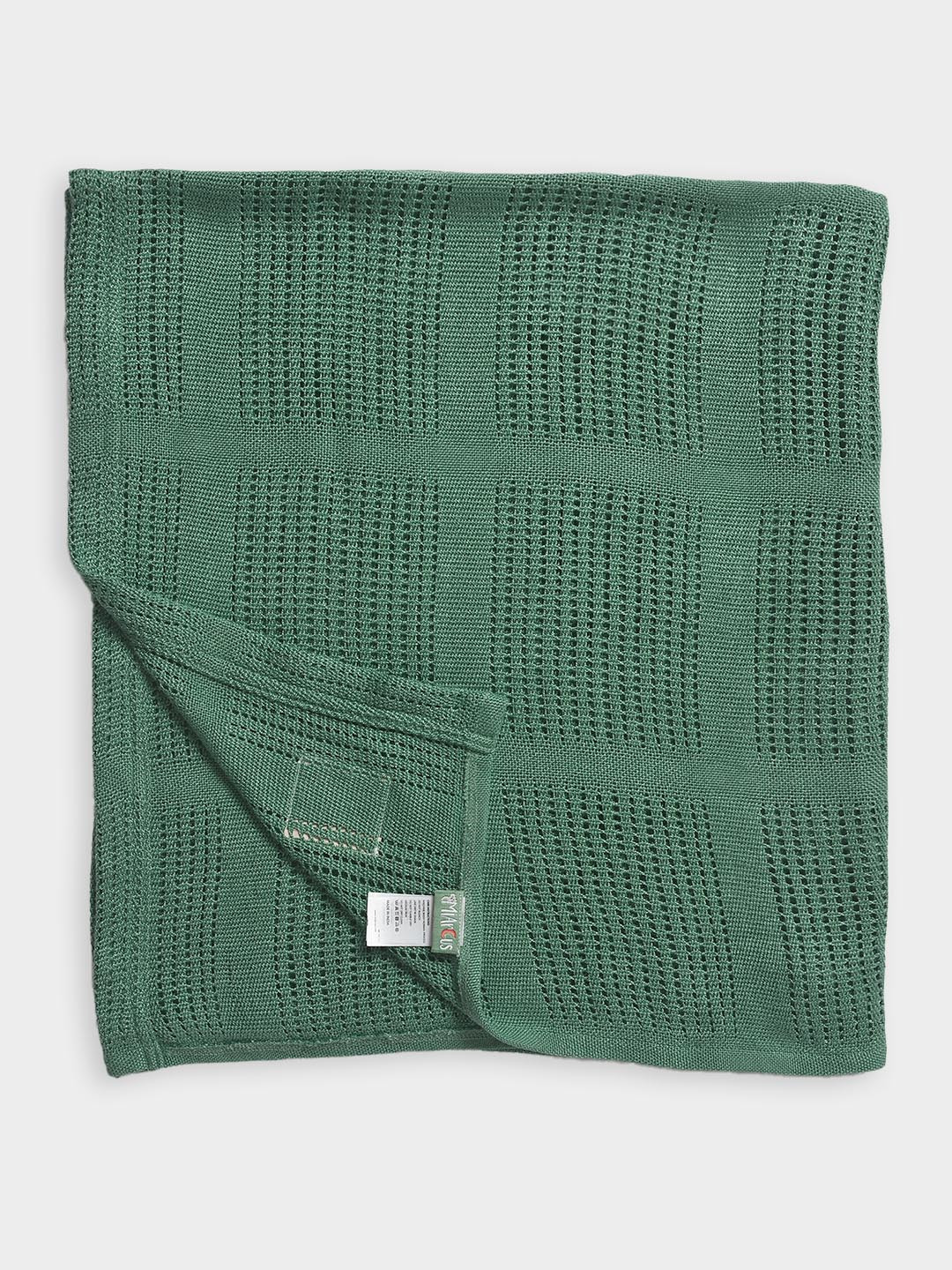 MiArcus Premium Knitted Solid Ultra-Soft Blanket,120x90 cm - Green