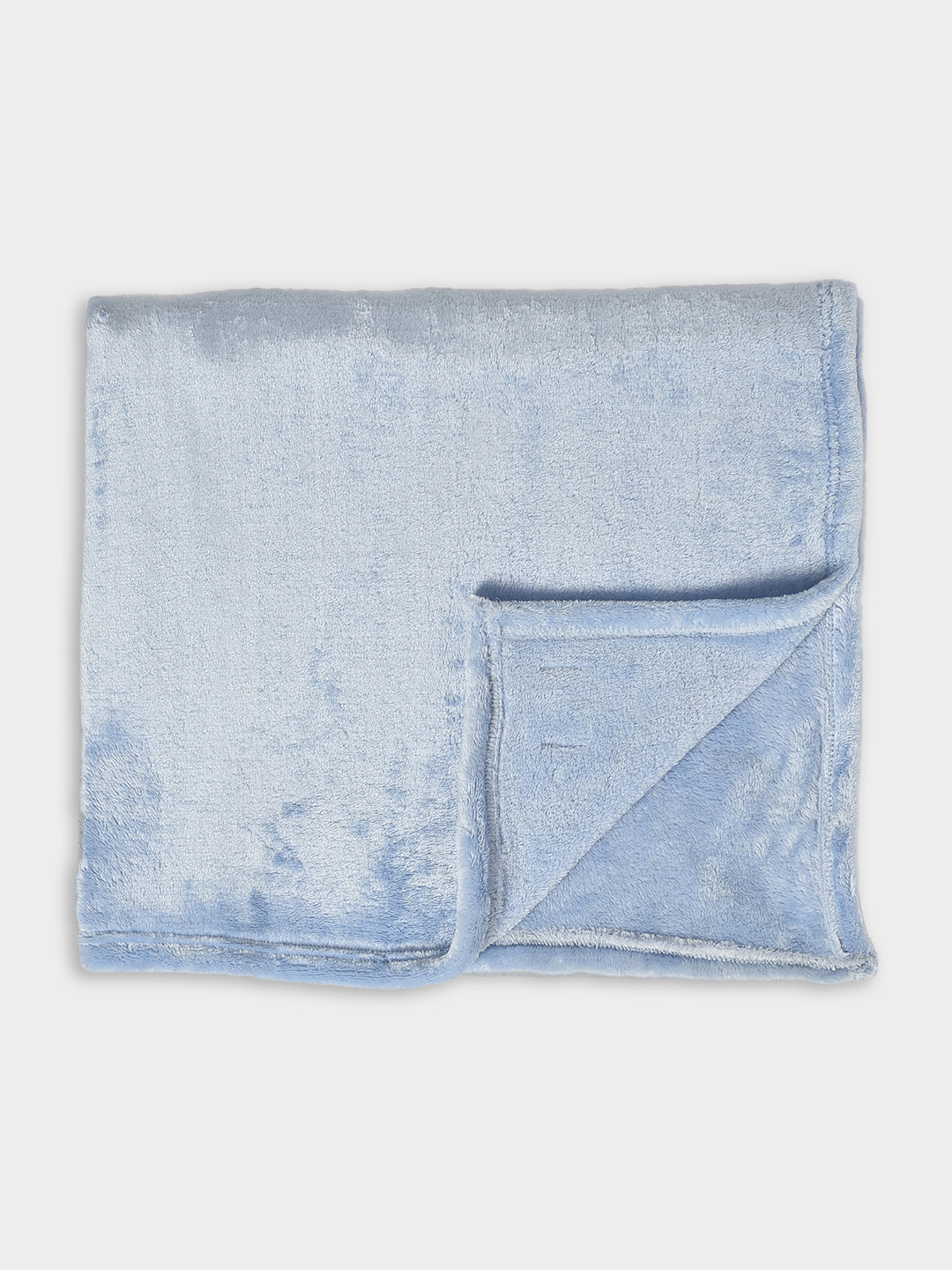 MiArcus Ultra Soft Knitted Light Fur Plush Warm Blanket- Light Blue