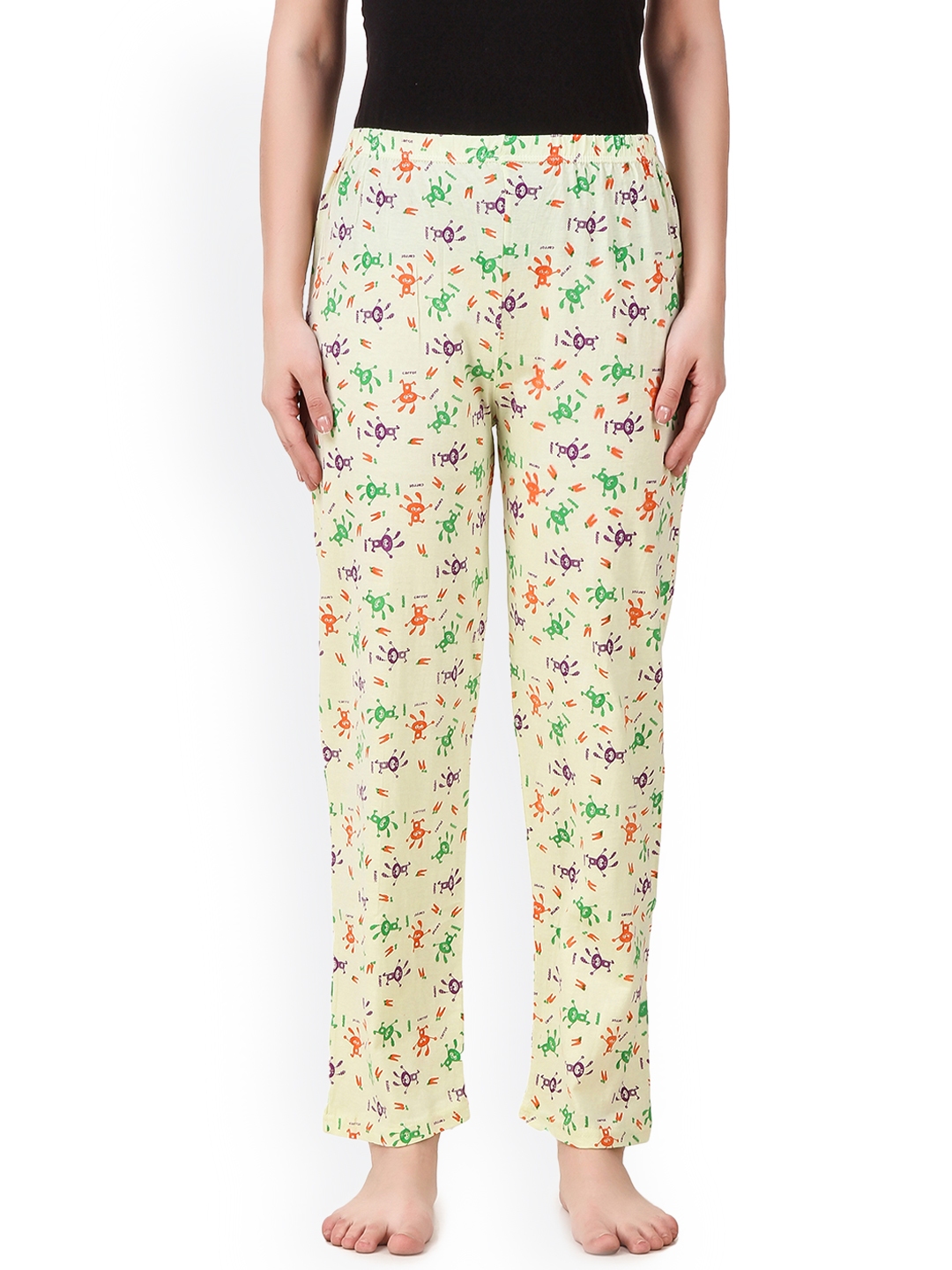 Masha Cream Coloured Printed Pyjamas PJ A1 45
