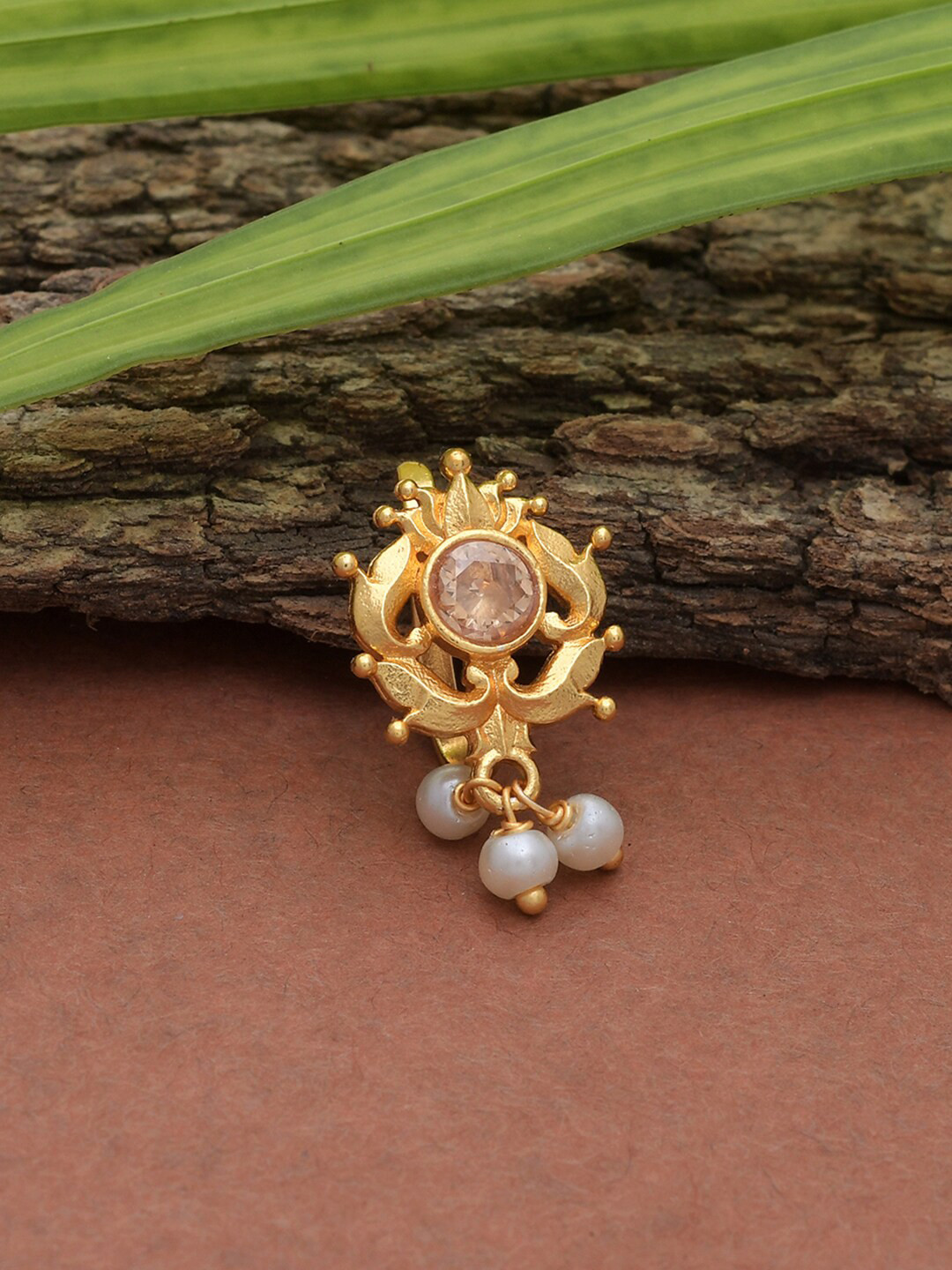 Apsara Dainty Gold Plated Nose Ring