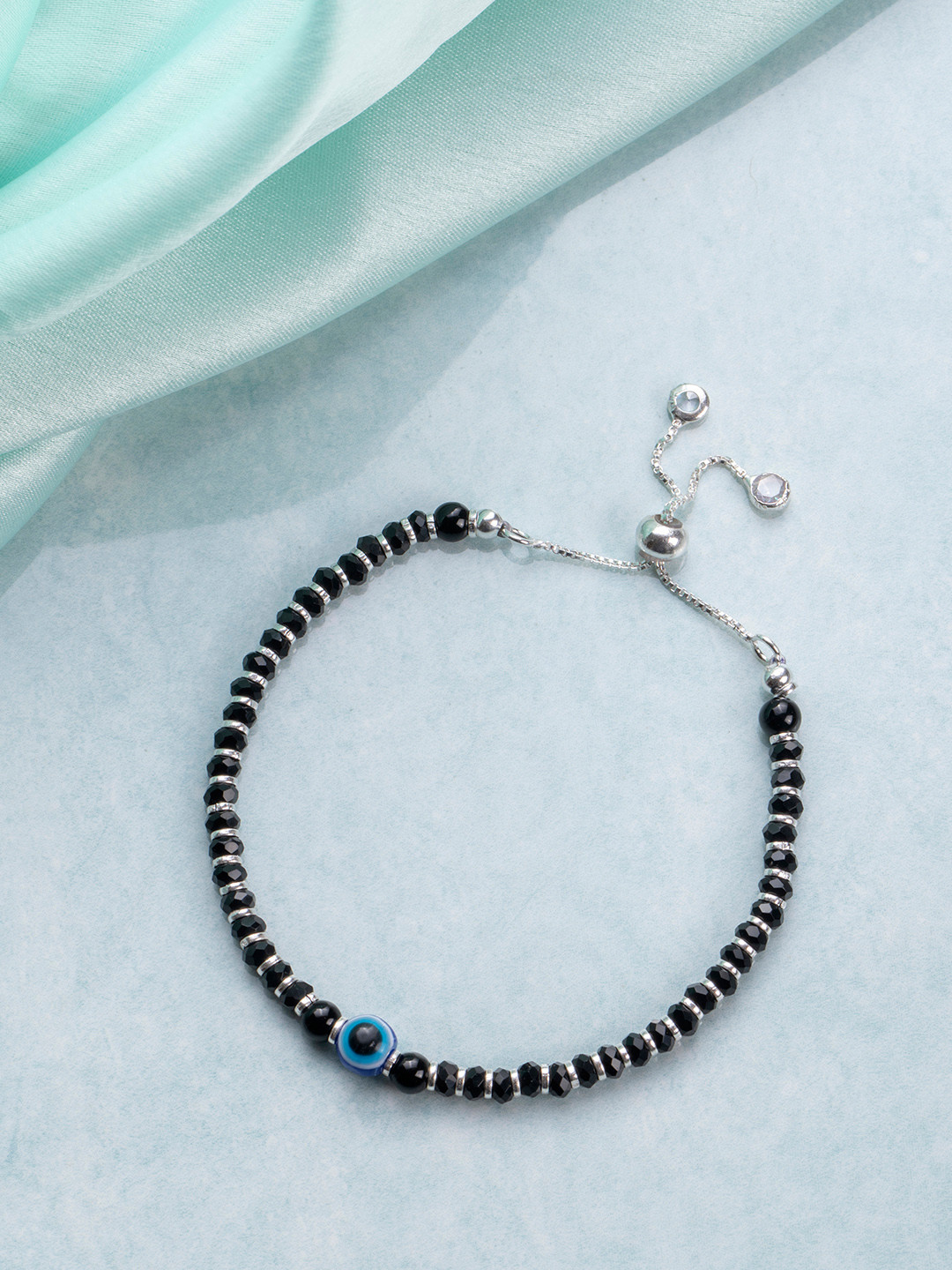 Zavya Women Silver-Plated Charm Bracelet