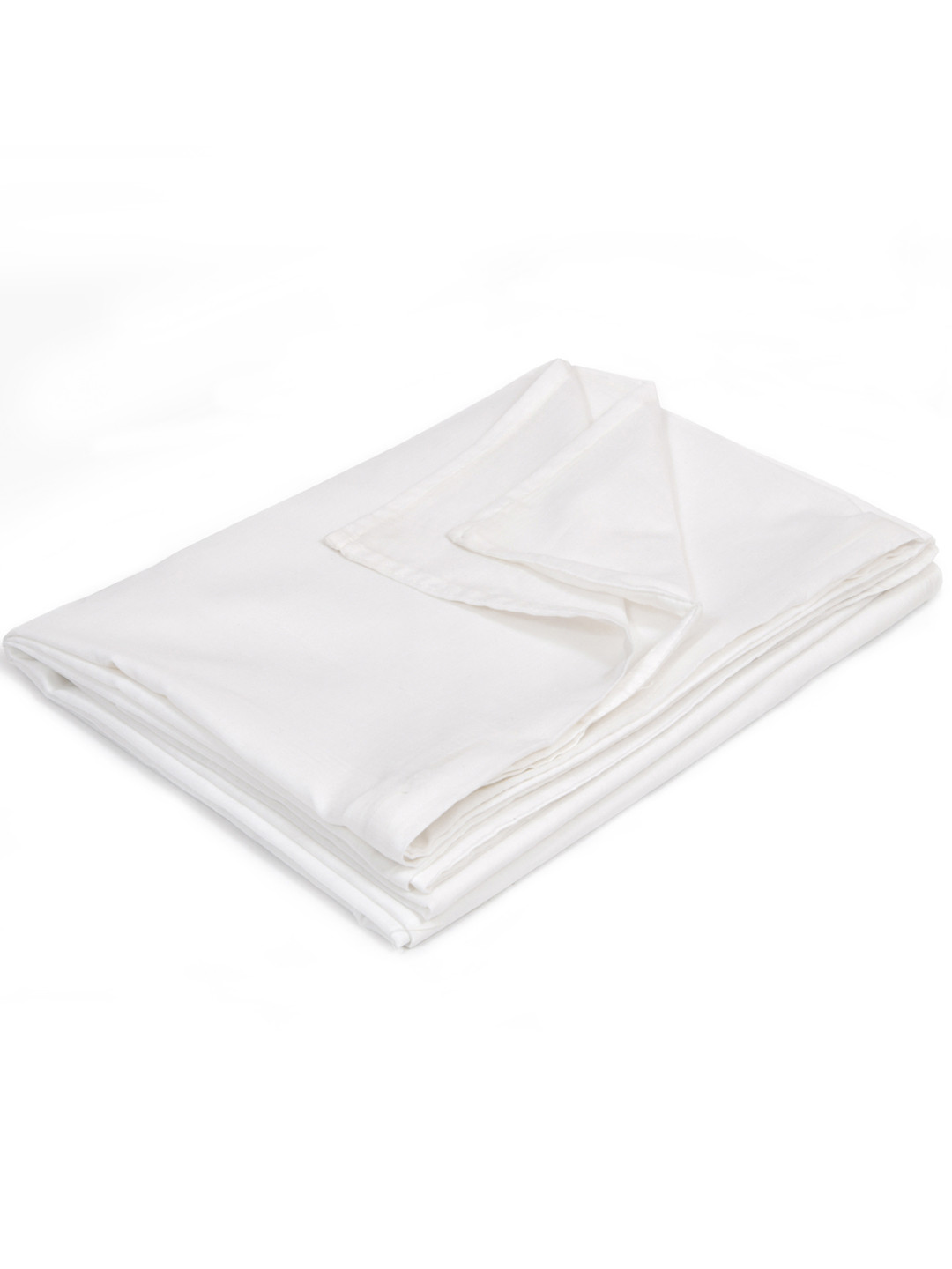 BLOCKS OF INDIA White Single Bed 300 TC  Ultra Soft Cotton Duvet Cover