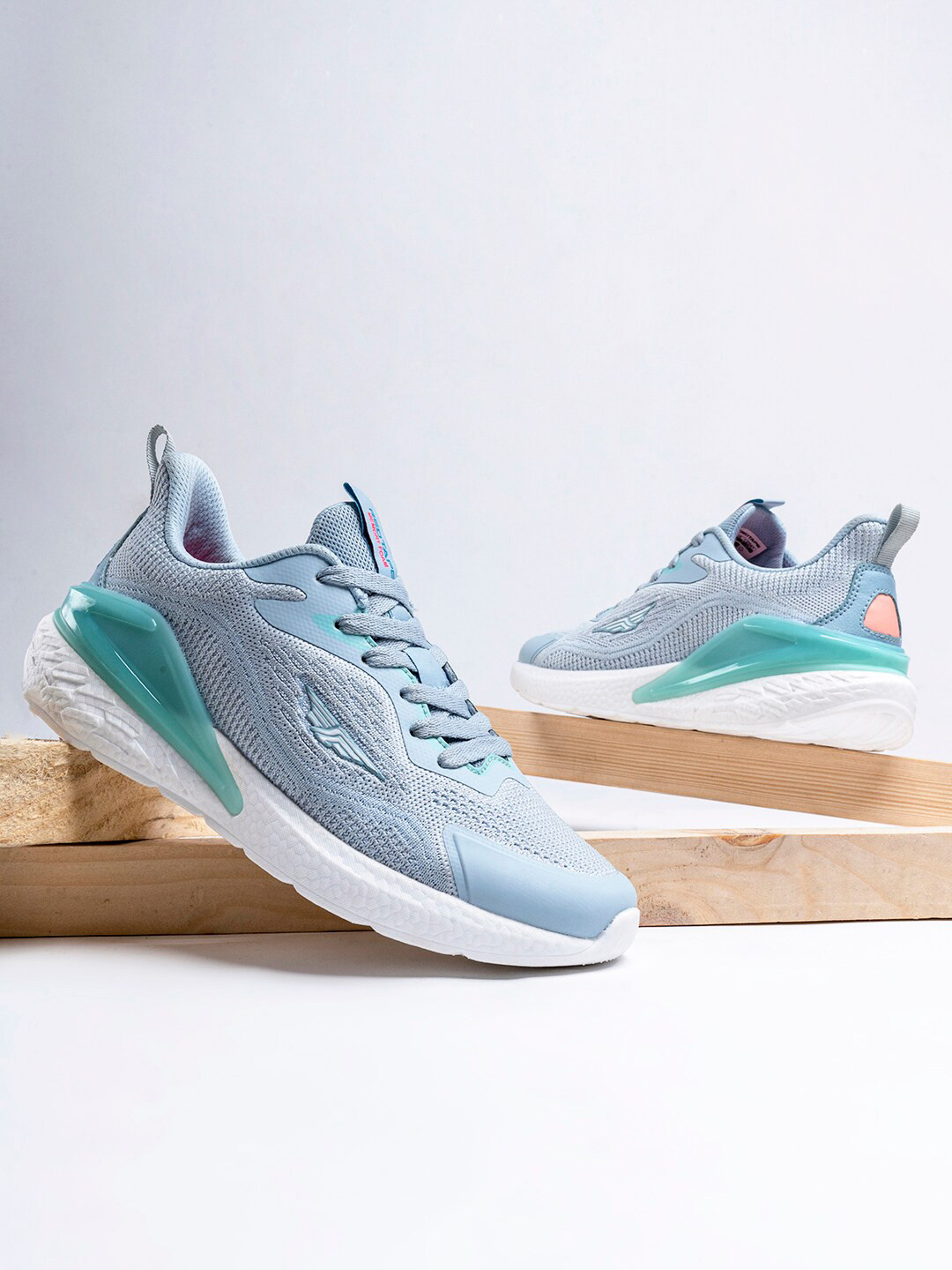 Red Tape Women Blue Mesh Walking Shoes