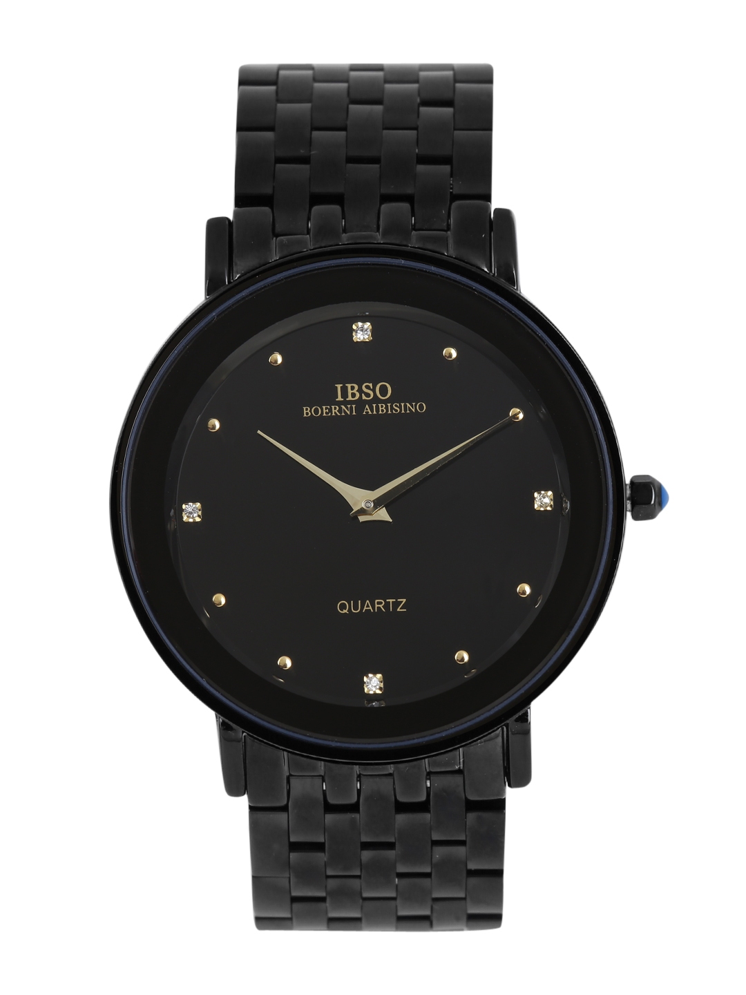 Buy IBSO Men Black Embellished Analogue Watch B2230GBK