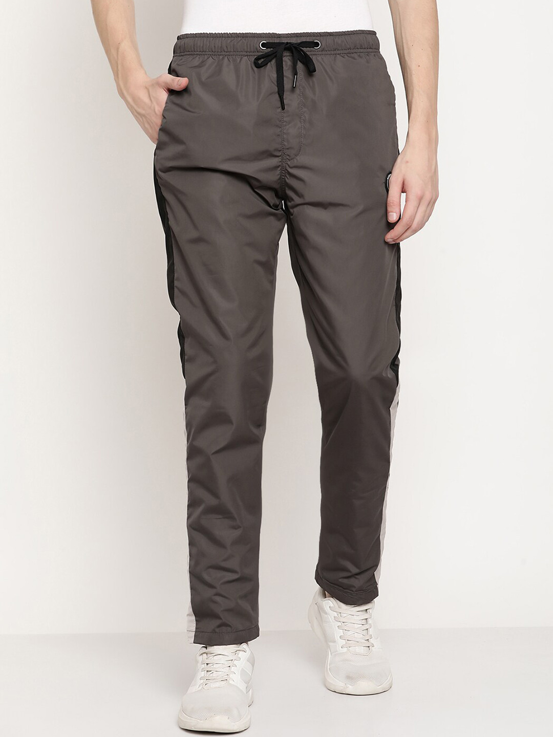 Octave Men Grey Cotton Track Pants
