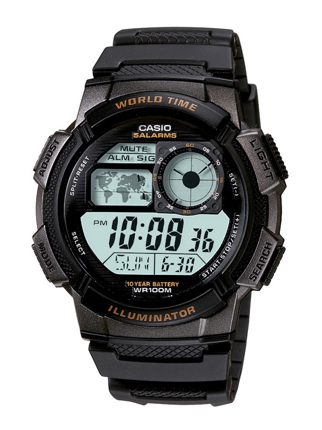 Casio Youth Digital Men Black Digital watch D080 AE 1000W 1AVDF