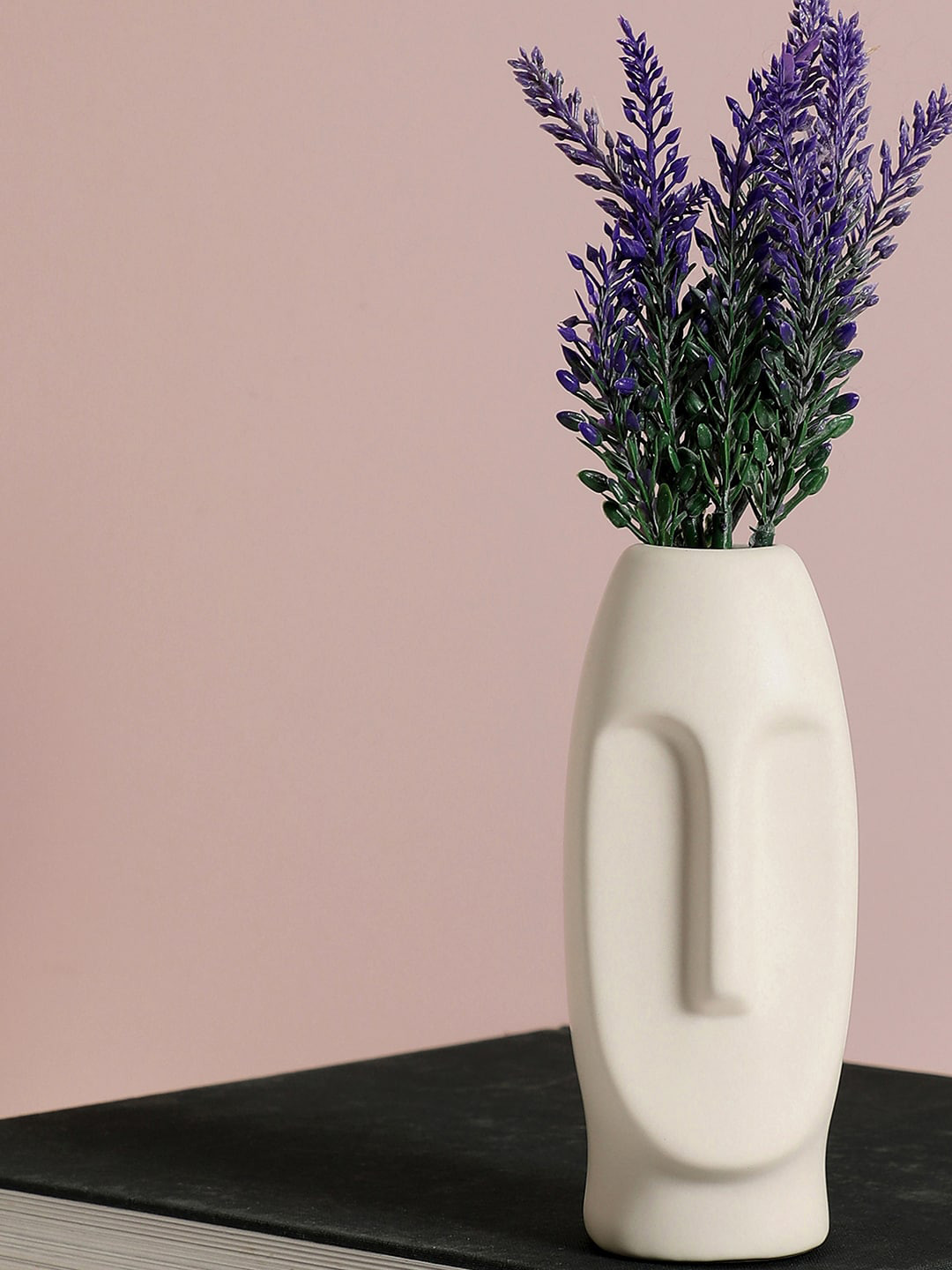Bonhomie White Face Shaped Ceramic Vase
