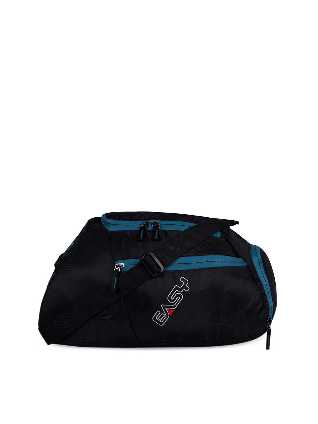 EASY Black Multi Zip Polyester Duffel Bag