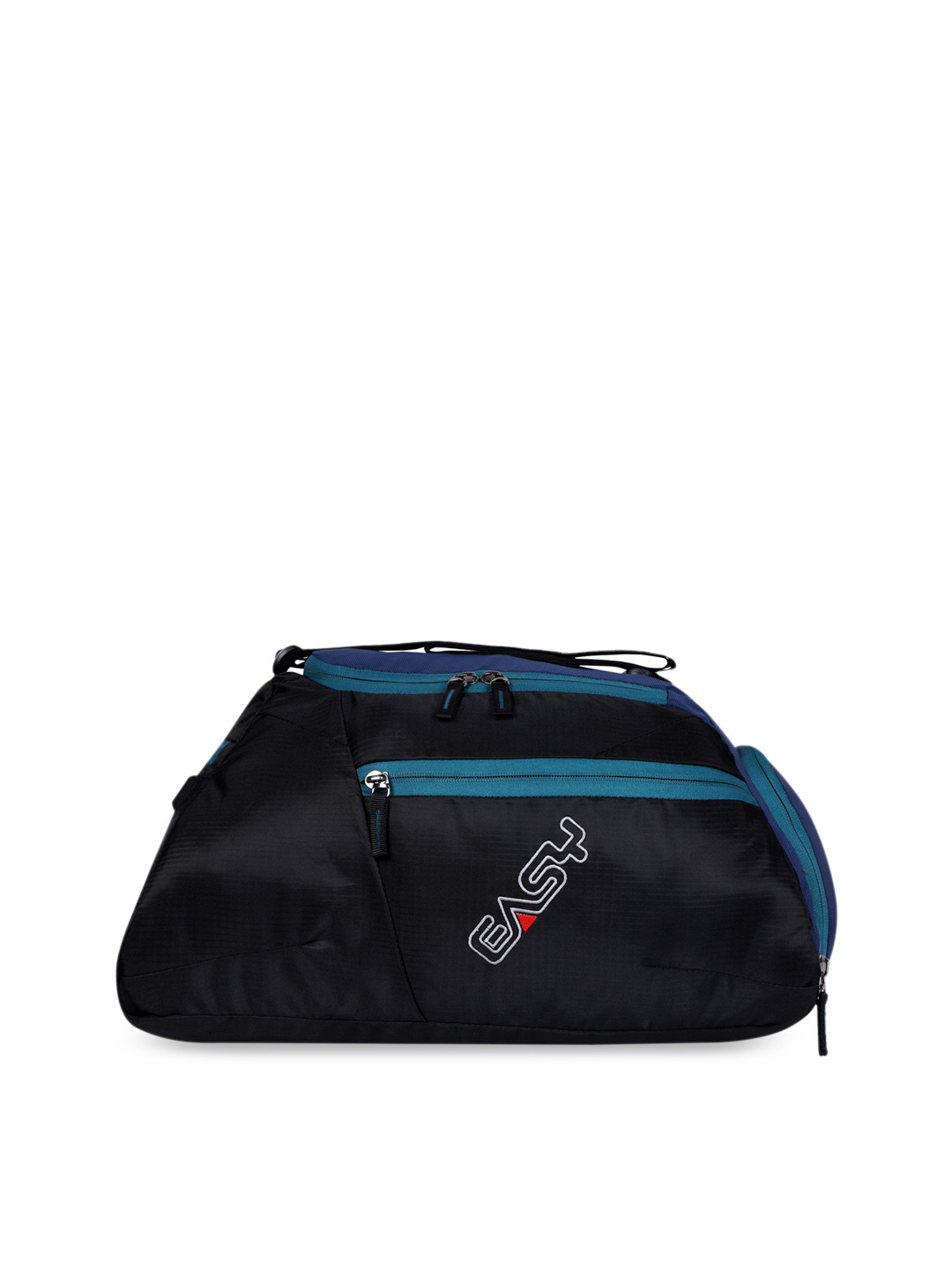 EASY Blue Black Colorblocked Gym Bag
