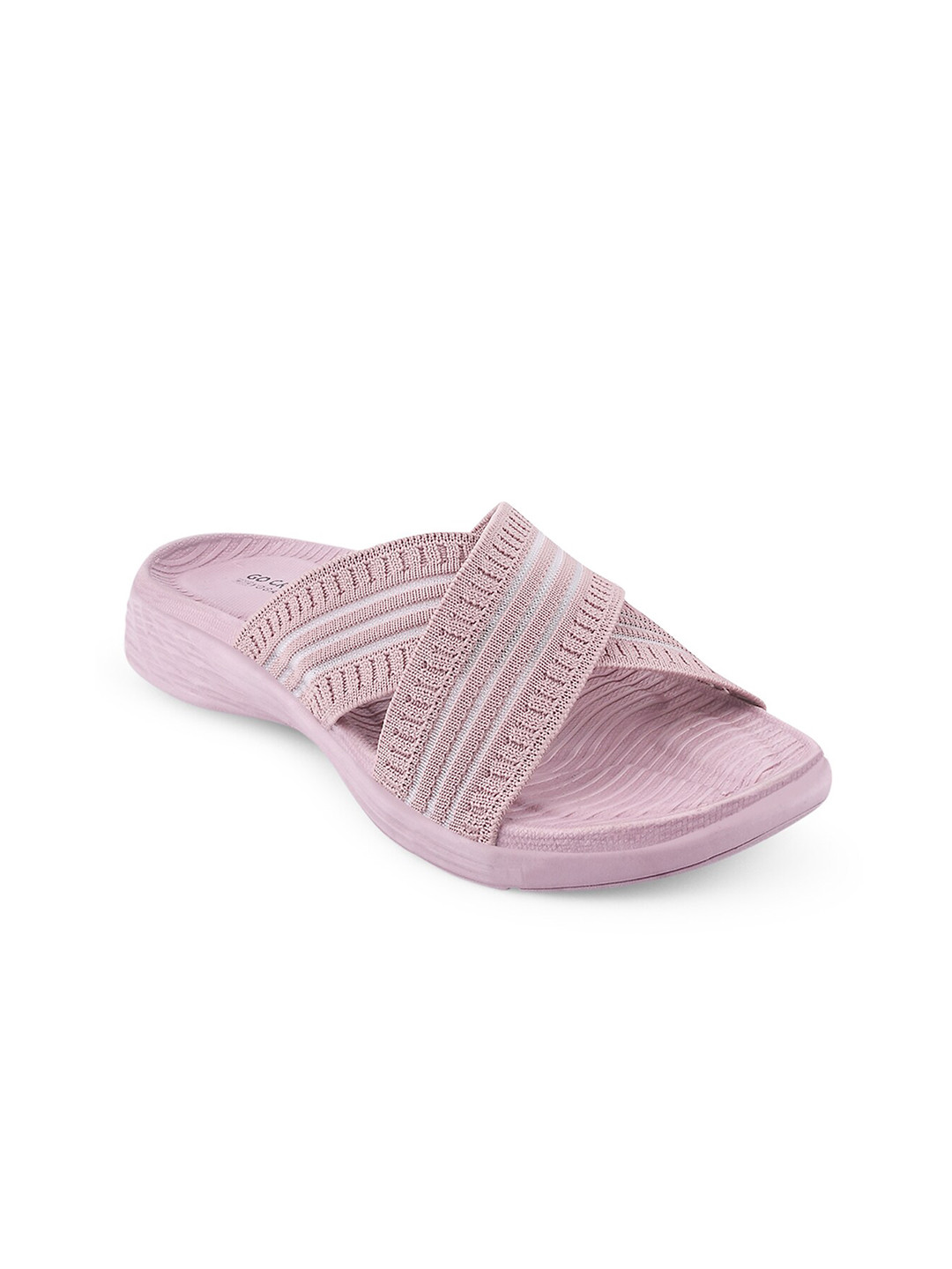 Campus Women SL-403L Mauve & White Self Design Sliders