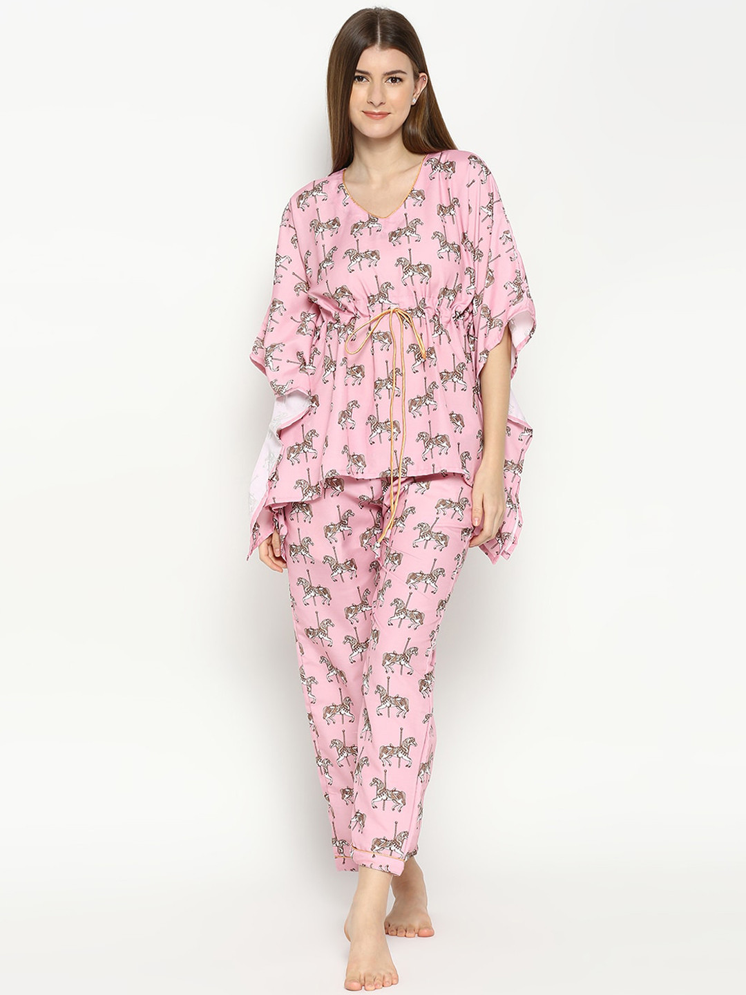 Pyjama Party Women Printed Night suit