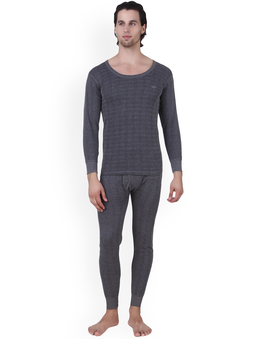 HAP Men Ribbed Round Neck Thermal Set