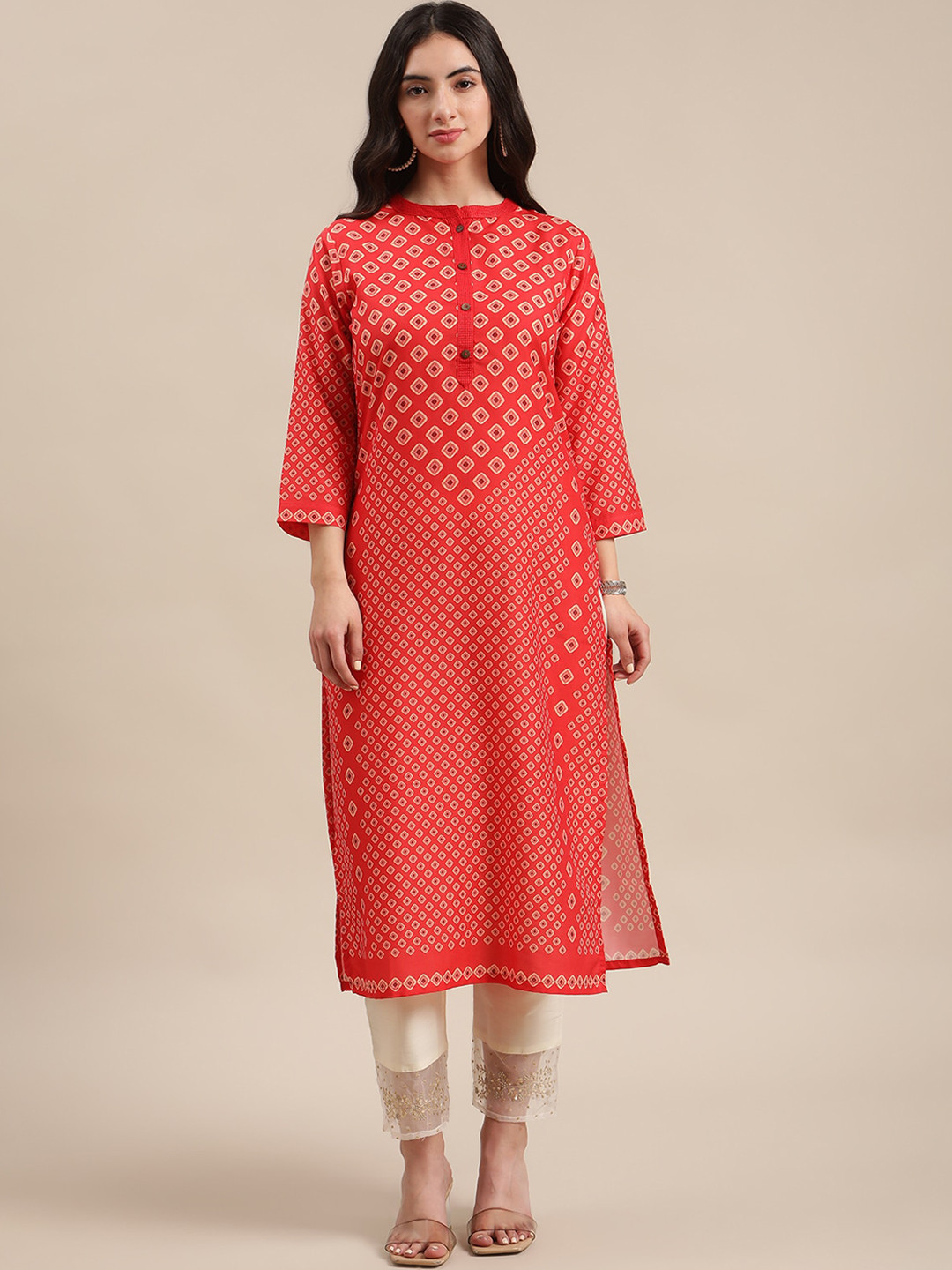 KSUT Ethnic Motifs Printed Silk Kurta