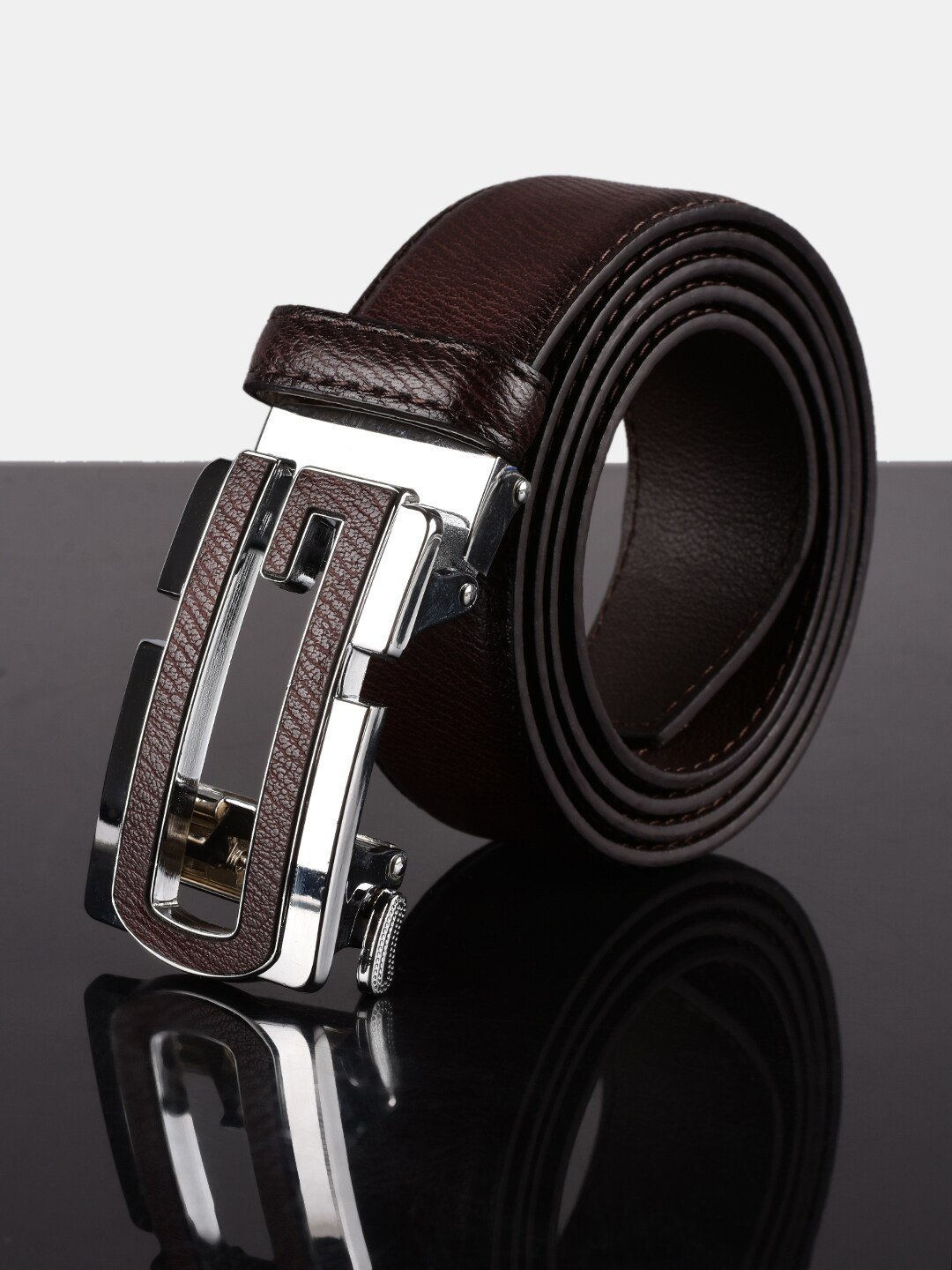 BuckleUp Men Brown PU Belt