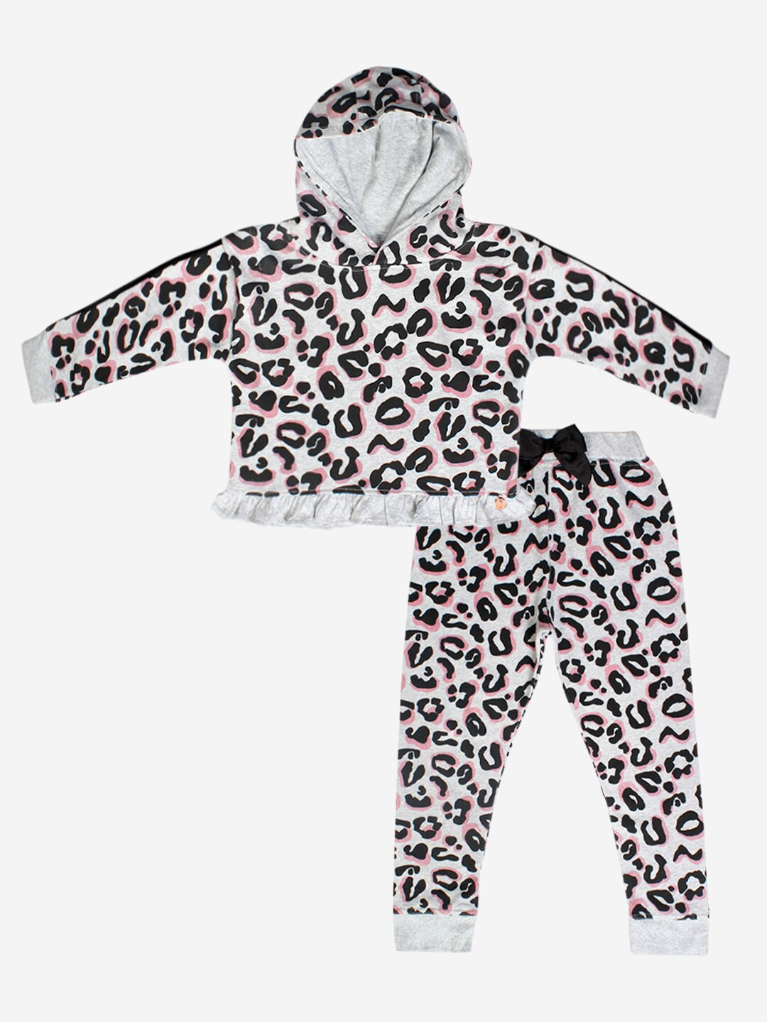 Creative Kids Girls Printed Organic Cotton T-shirt with Pyjamas