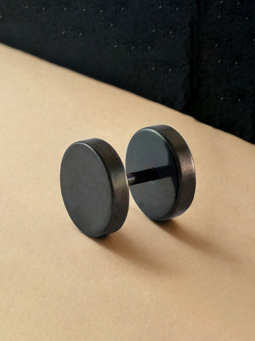 OOMPH Black Contemporary Drop Earrings