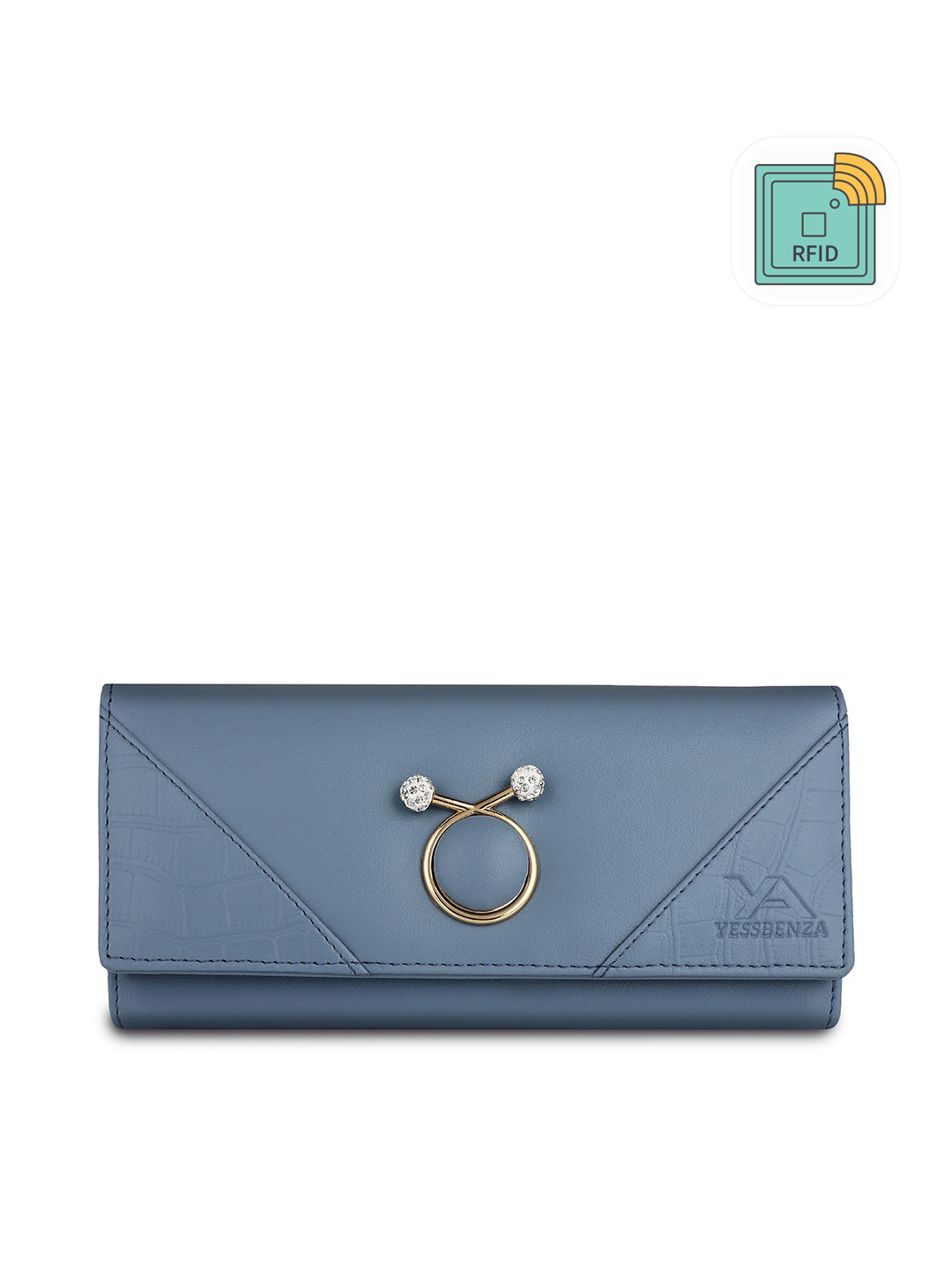 YESSBENZA Women Bow Detail Two Fold Wallet