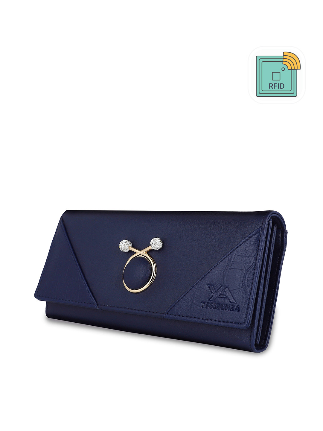 YESSBENZA Women Bow Detail Two Fold Wallet