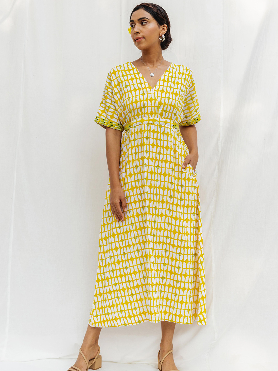 MYAARA Printed Cotton Maxi Dress