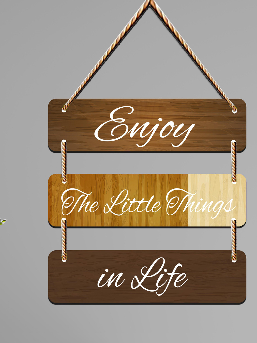 SAF Enjoy, The LittleThings, In Life Wood Matte Hanging Bedroom Wall Hangings-15In