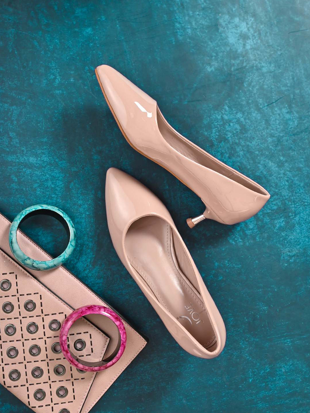 Jove Women Kitten Pump Heels