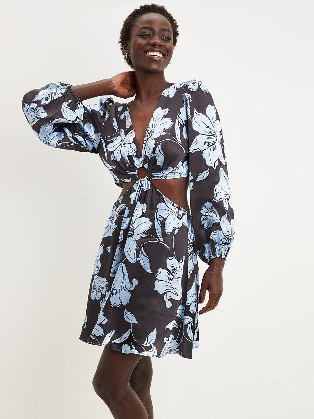 DOROTHY PERKINS Floral Print A-Line Dress