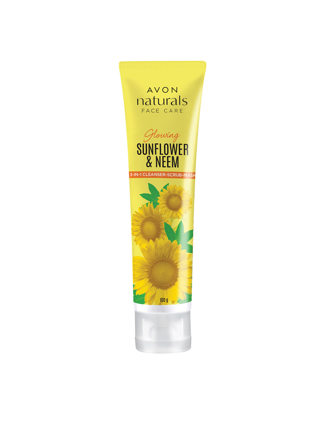 Avon Naturals Sunflower & Neem 3-In-1 Cleanser Scrub Mask - 100 g