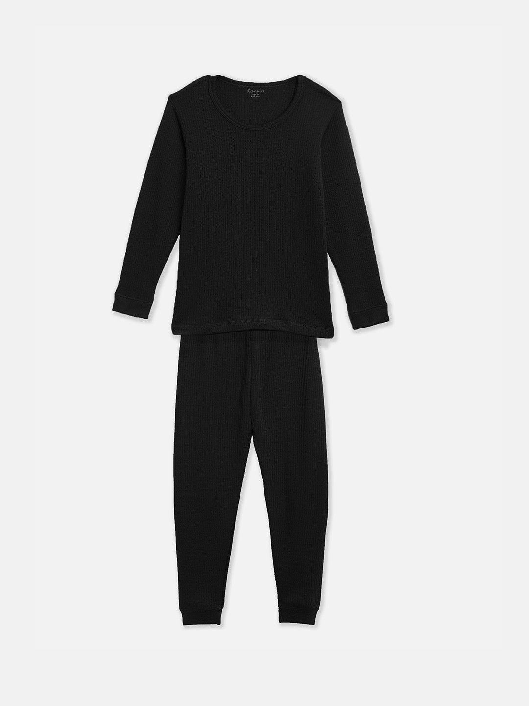 Kanvin Boys Ribbed Round Neck Thermal Set