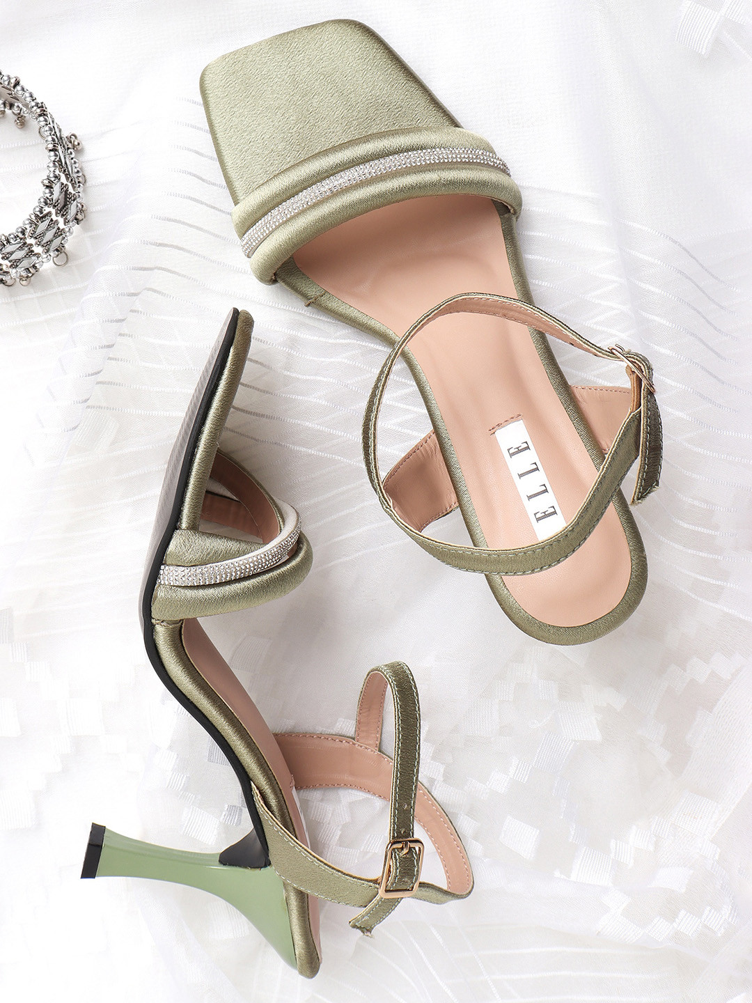 ELLE Women Embellished Stiletto Heels