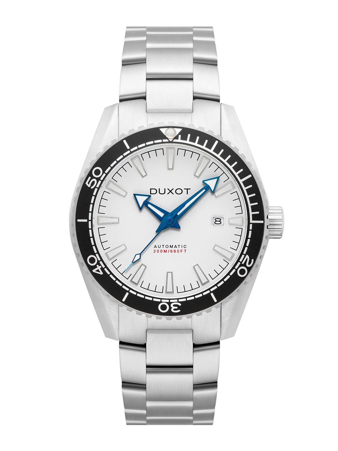 DUXOT Men Brass Dial & Stainless Steel Straps Automatic Motion Watch DX-2036