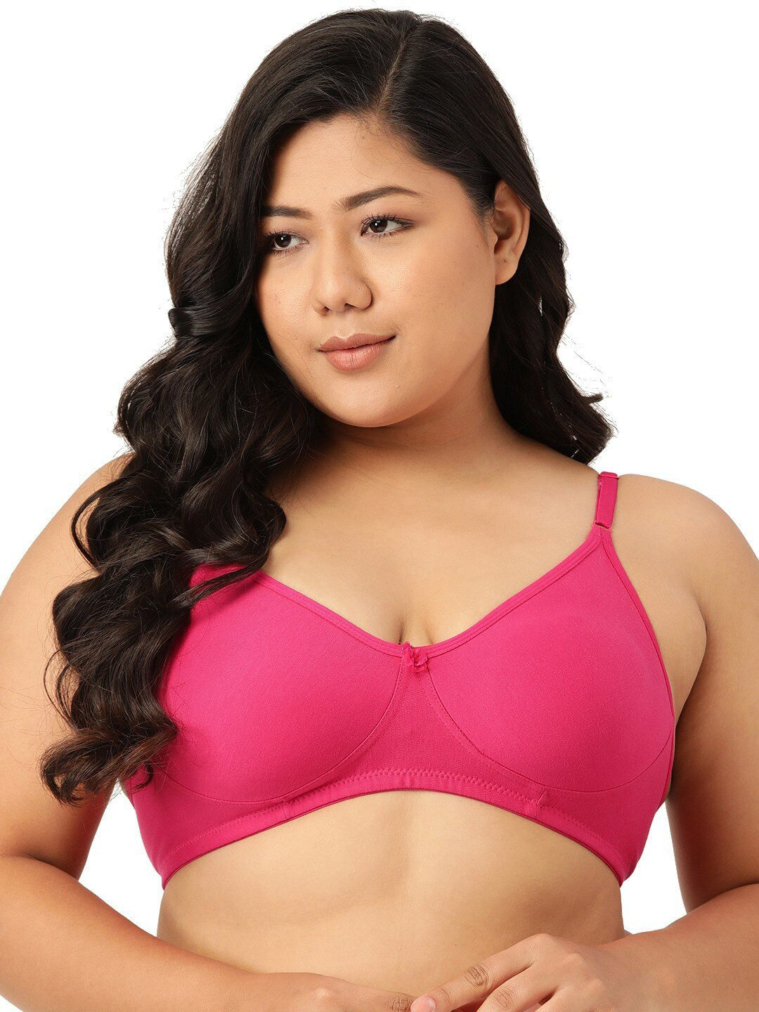 Leading Lady Pink Non Wired Non Padded Bra