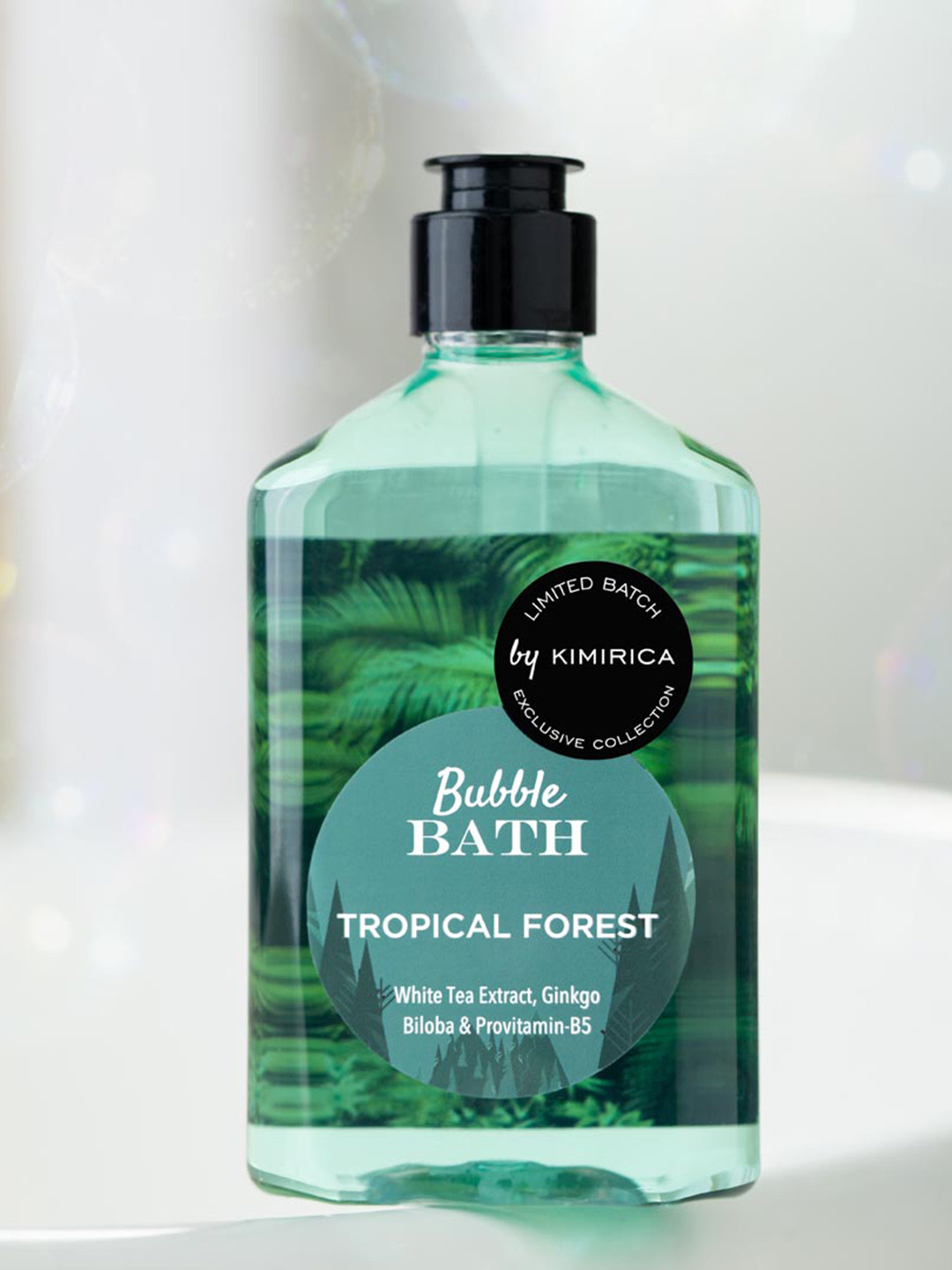 Kimirica Tropical Forest Bubble Bath Shower Gel with Tea & Pro Vitamin B5 - 270 ml