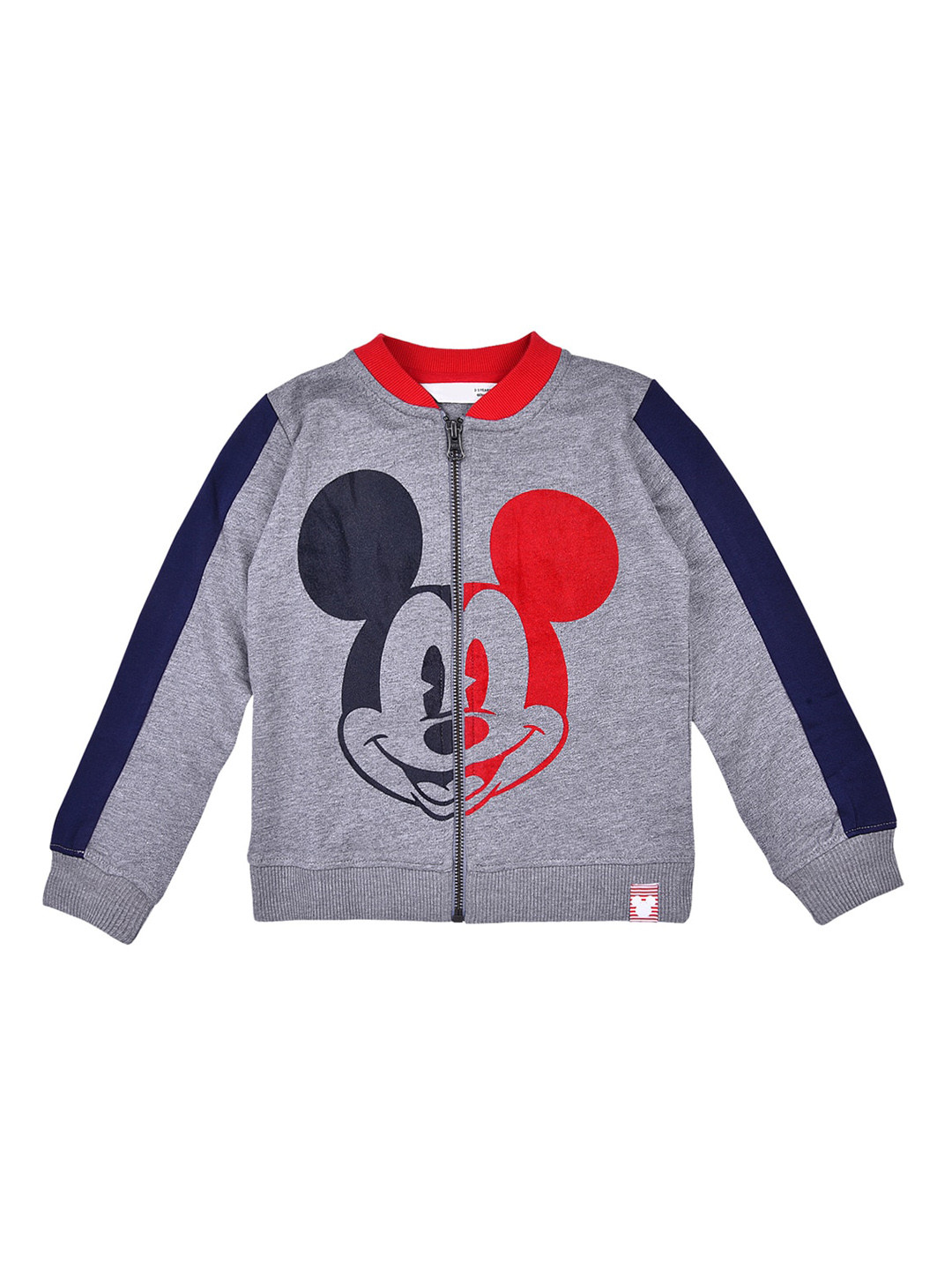 Wish Karo Boys Grey Colourblocked Lightweight Crop Outdoor Bomber jacket