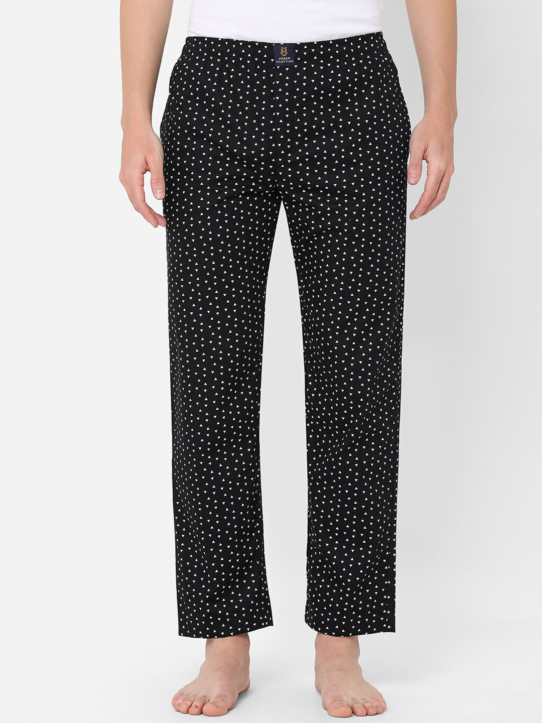URBAN SCOTTISH Men Printed Pure Cotton Lounge Pants