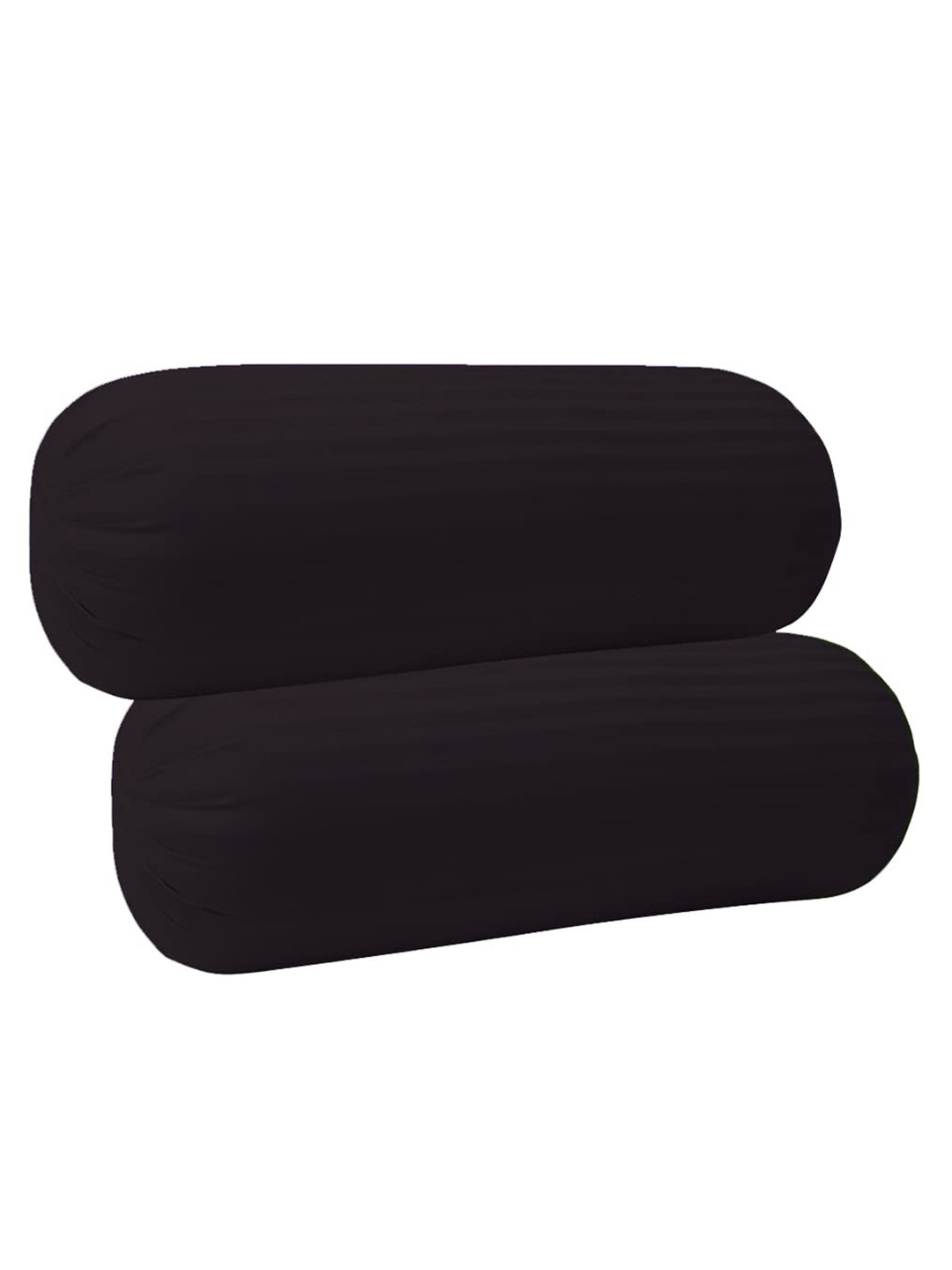 JDX Black Set of 2 Striped Bolsters