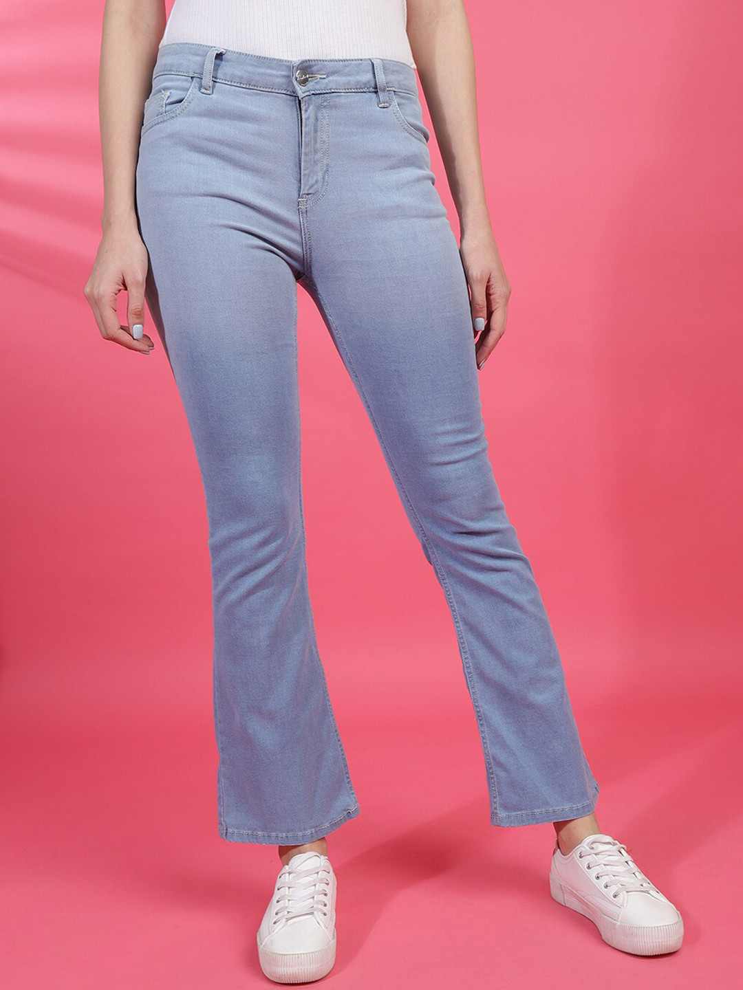 Freehand by The Indian Garage Co Women Bootcut Stretchable Jeans