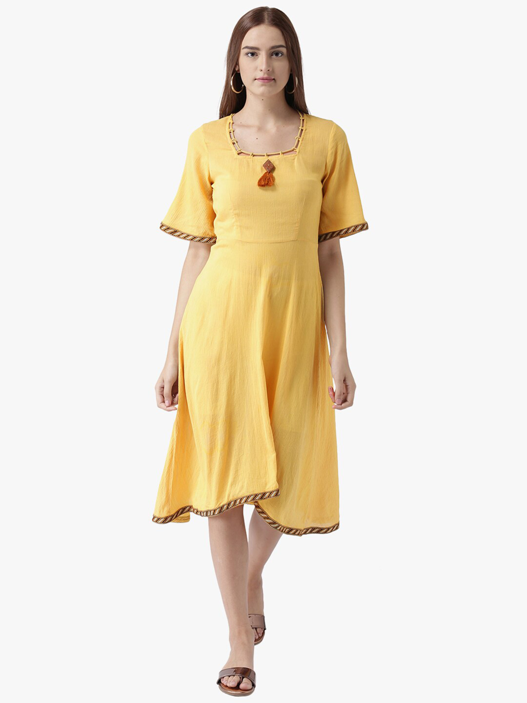 DODO & MOA Fit And Flare Midi Dress