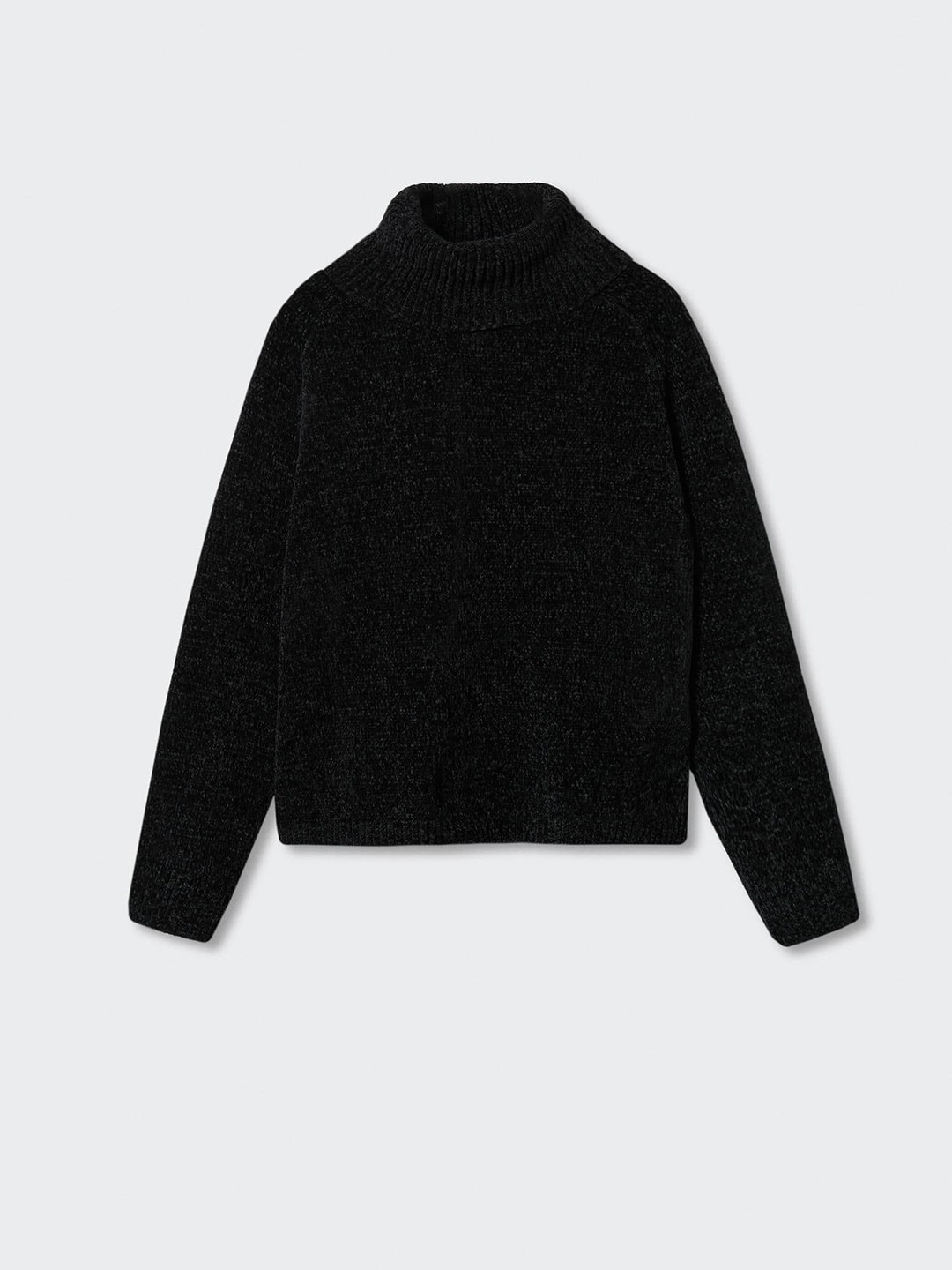 Mango Kids Girls Turtle Neck Chenille Pullover